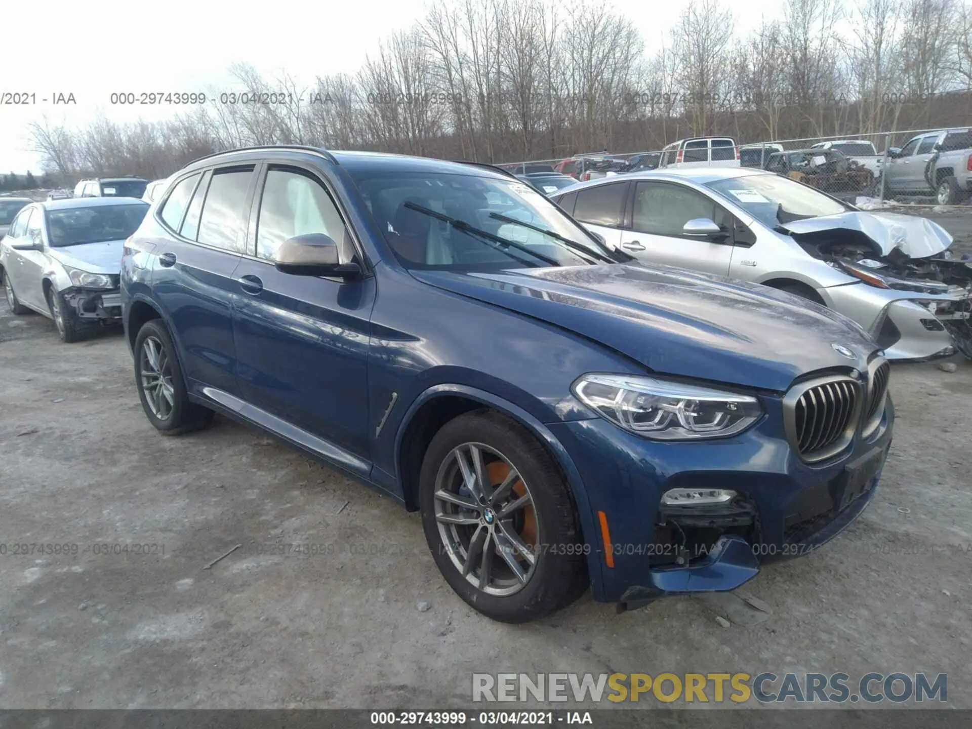 1 fotografías del automóvil dañado 5UXTS3C58K0Z04535 BMW X3 2019