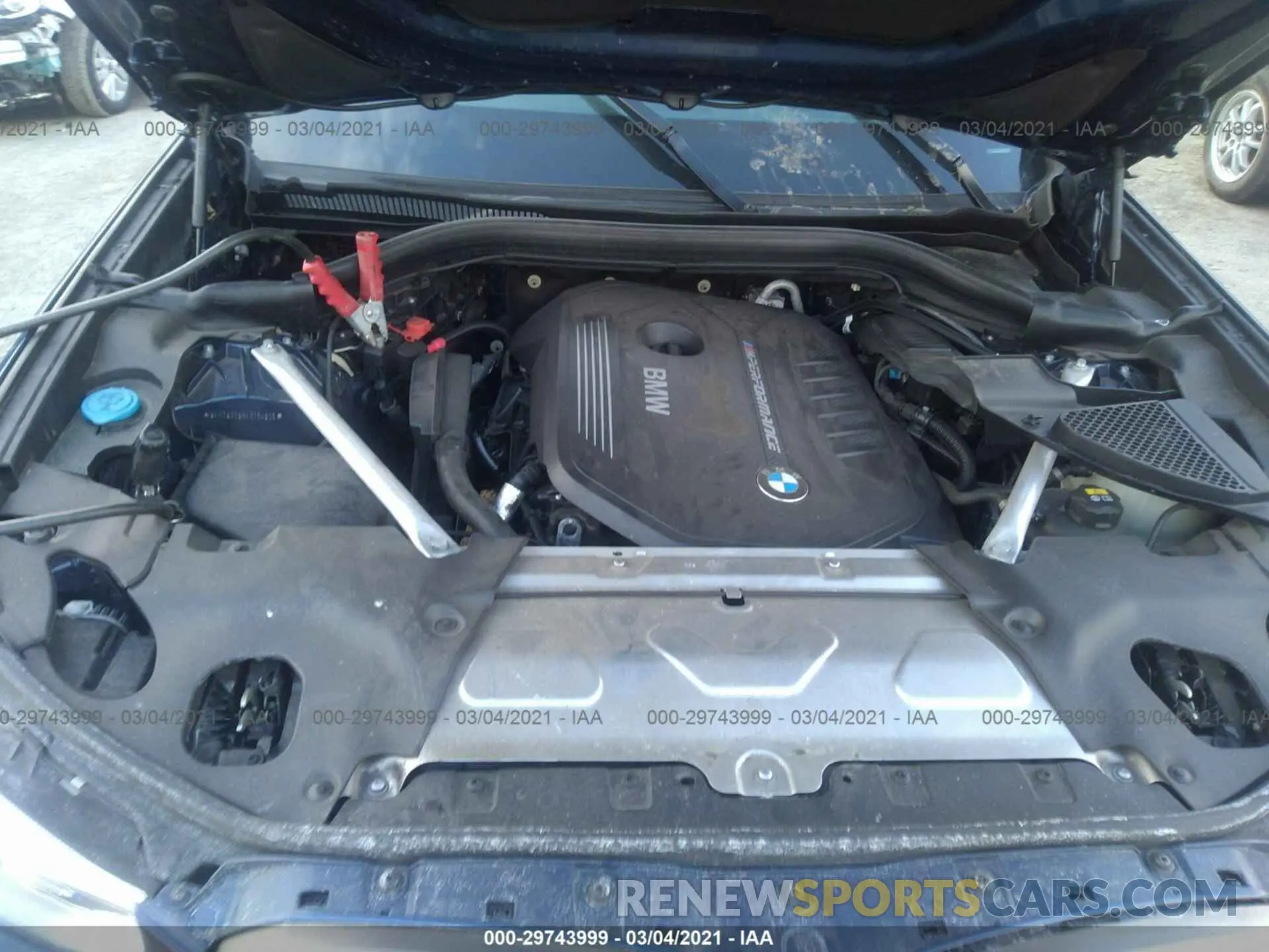 10 fotografías del automóvil dañado 5UXTS3C58K0Z04535 BMW X3 2019
