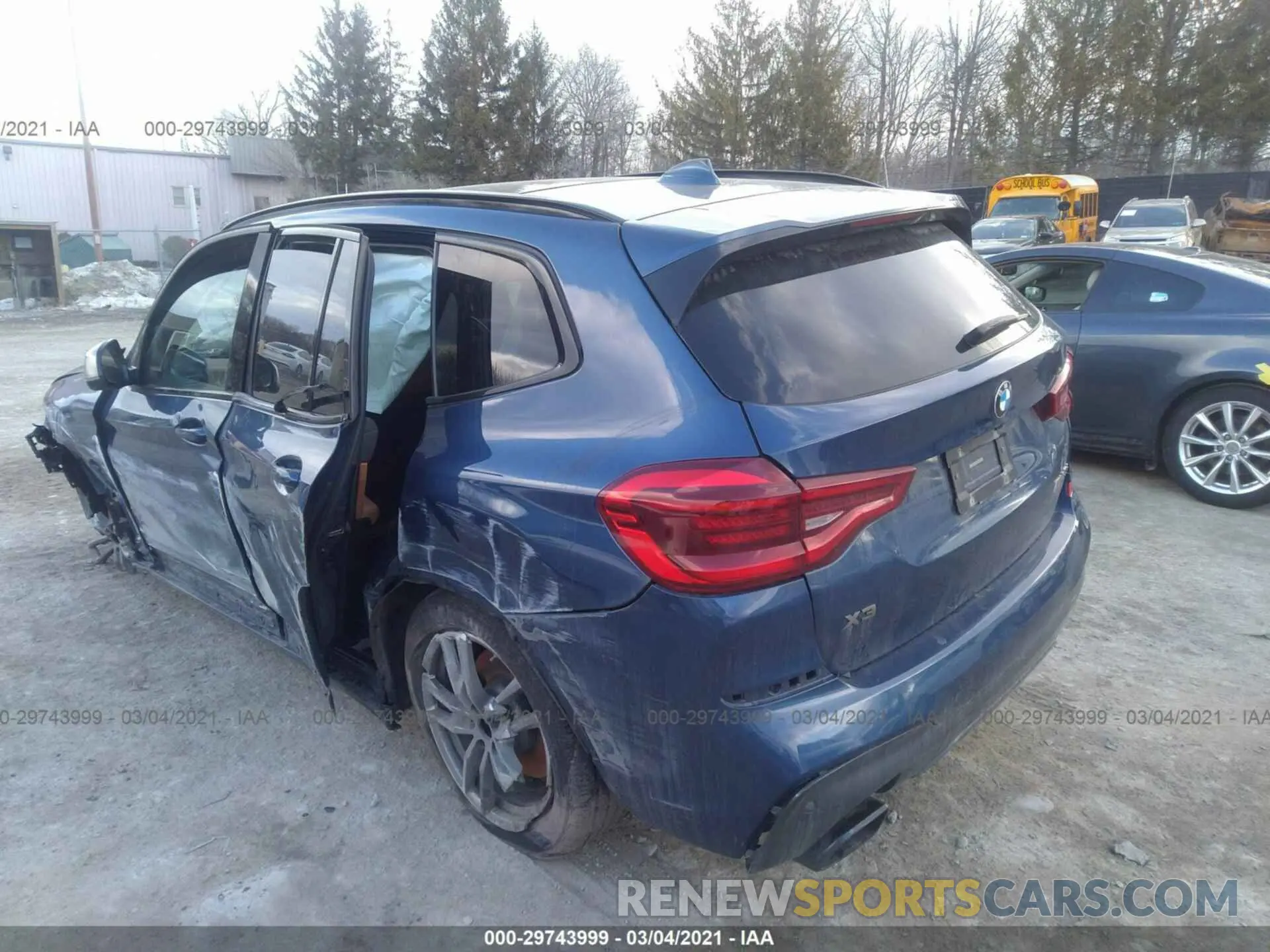 3 fotografías del automóvil dañado 5UXTS3C58K0Z04535 BMW X3 2019