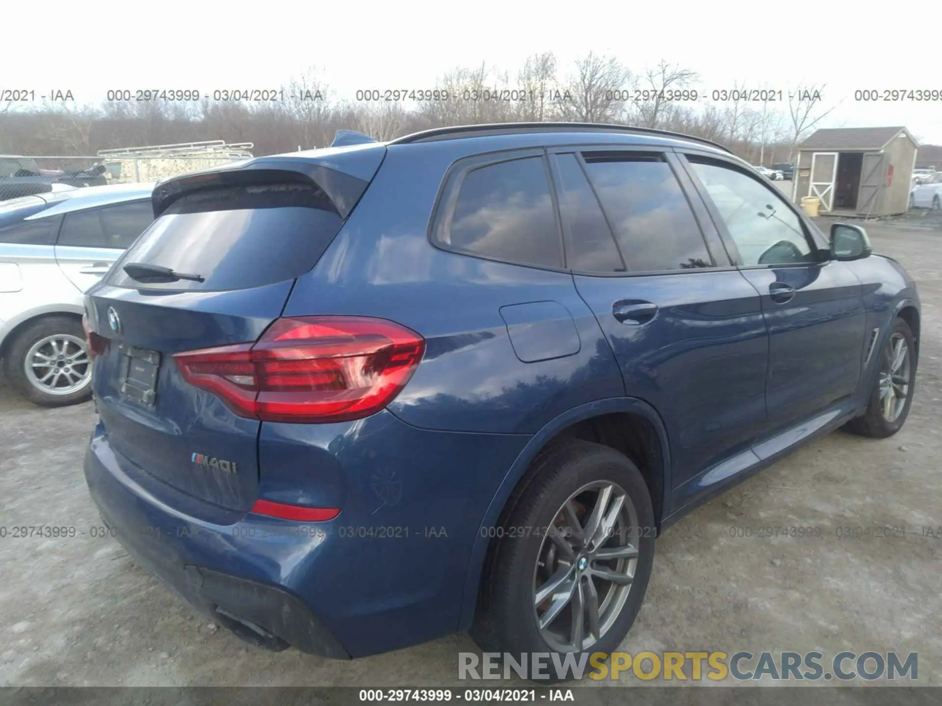 4 fotografías del automóvil dañado 5UXTS3C58K0Z04535 BMW X3 2019