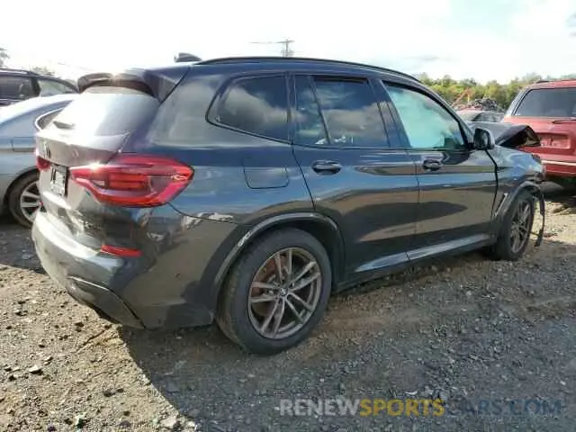 3 fotografías del automóvil dañado 5UXTS3C59K0Z06102 BMW X3 2019