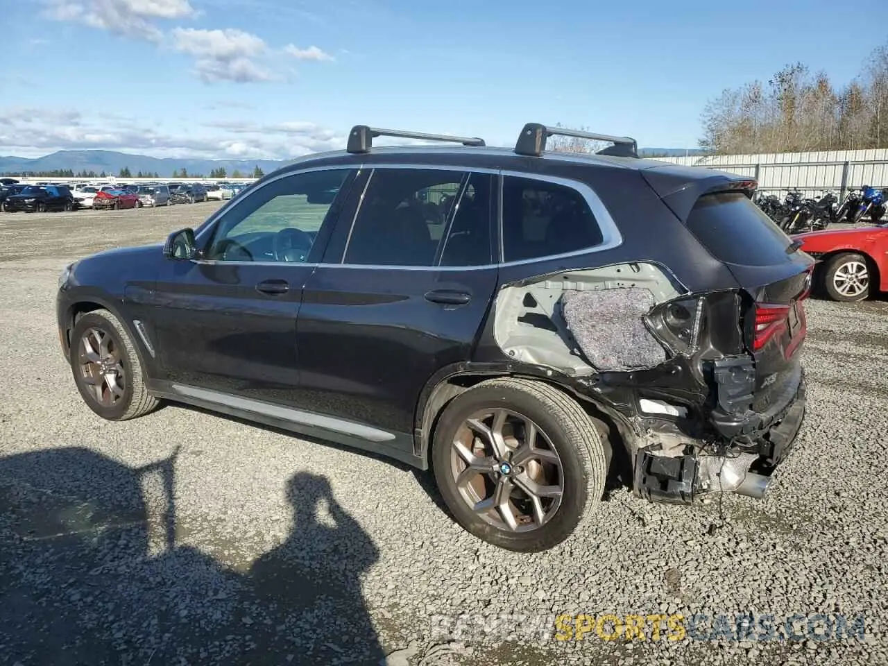 2 fotografías del automóvil dañado 5UXTS1C0XL9C26220 BMW X3 2020