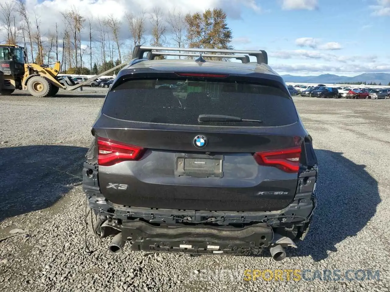 6 fotografías del automóvil dañado 5UXTS1C0XL9C26220 BMW X3 2020