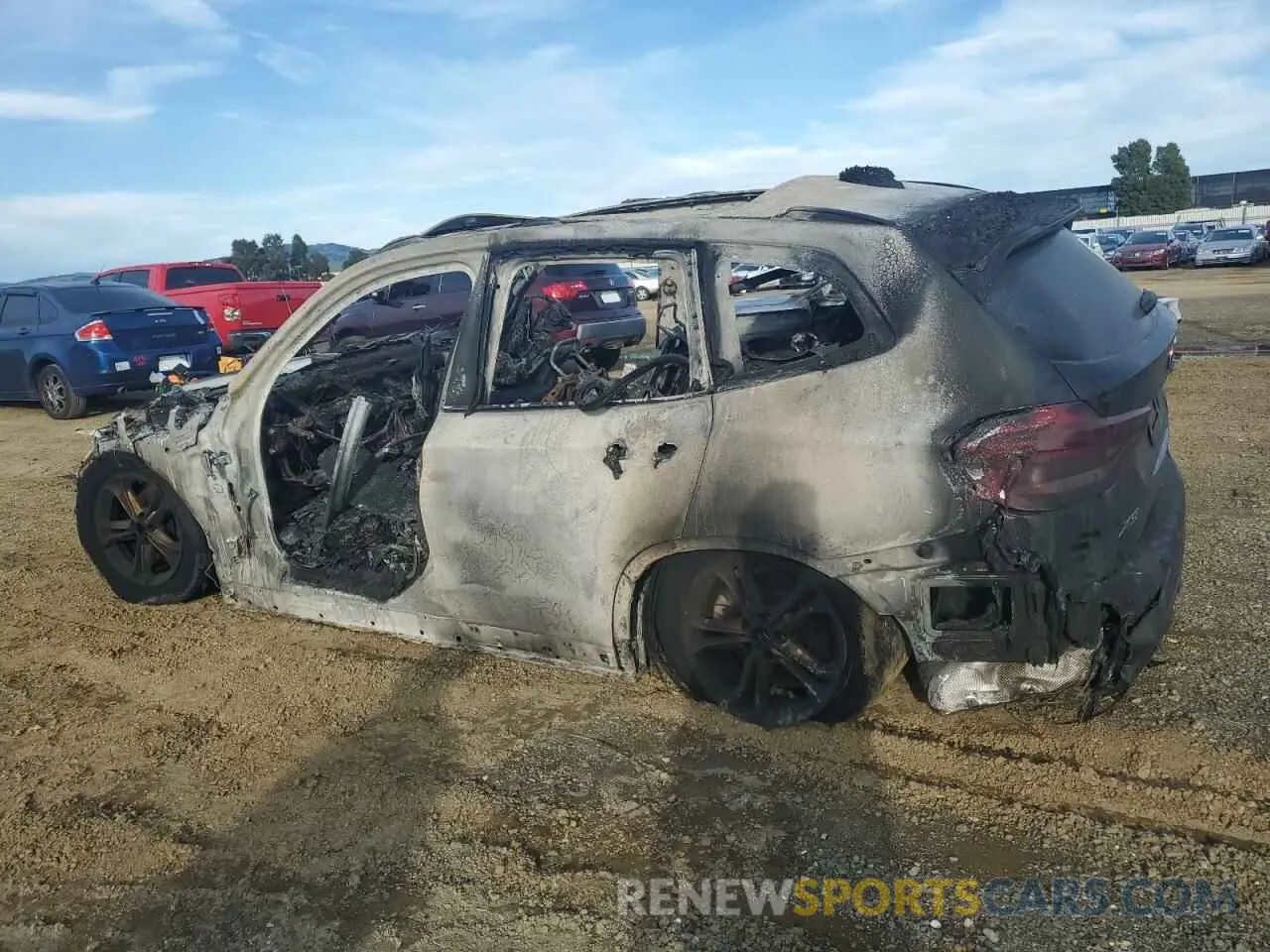2 fotografías del automóvil dañado 5UXTY3C00L9B24077 BMW X3 2020