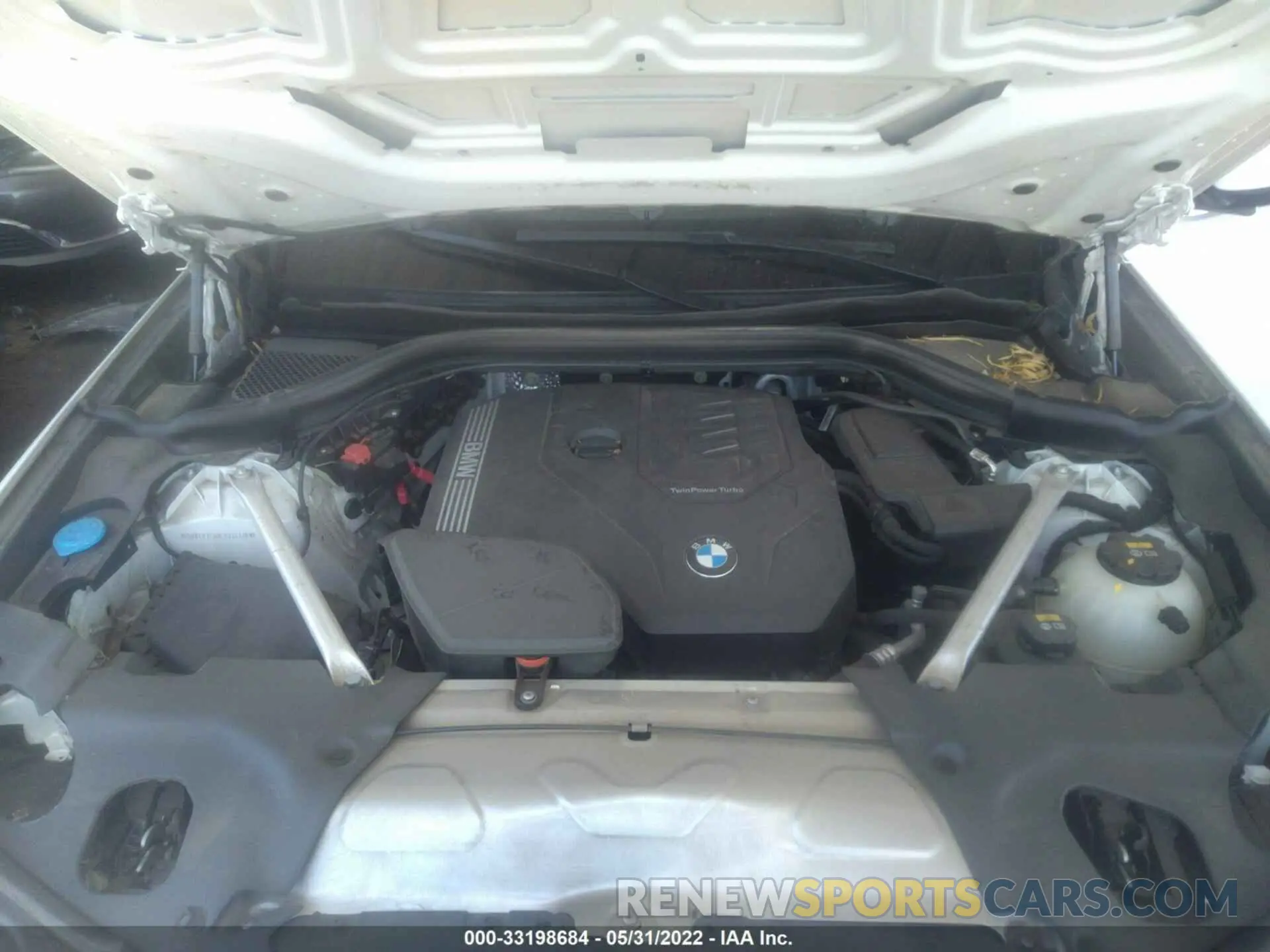 10 fotografías del automóvil dañado 5UXTY3C00L9B34138 BMW X3 2020