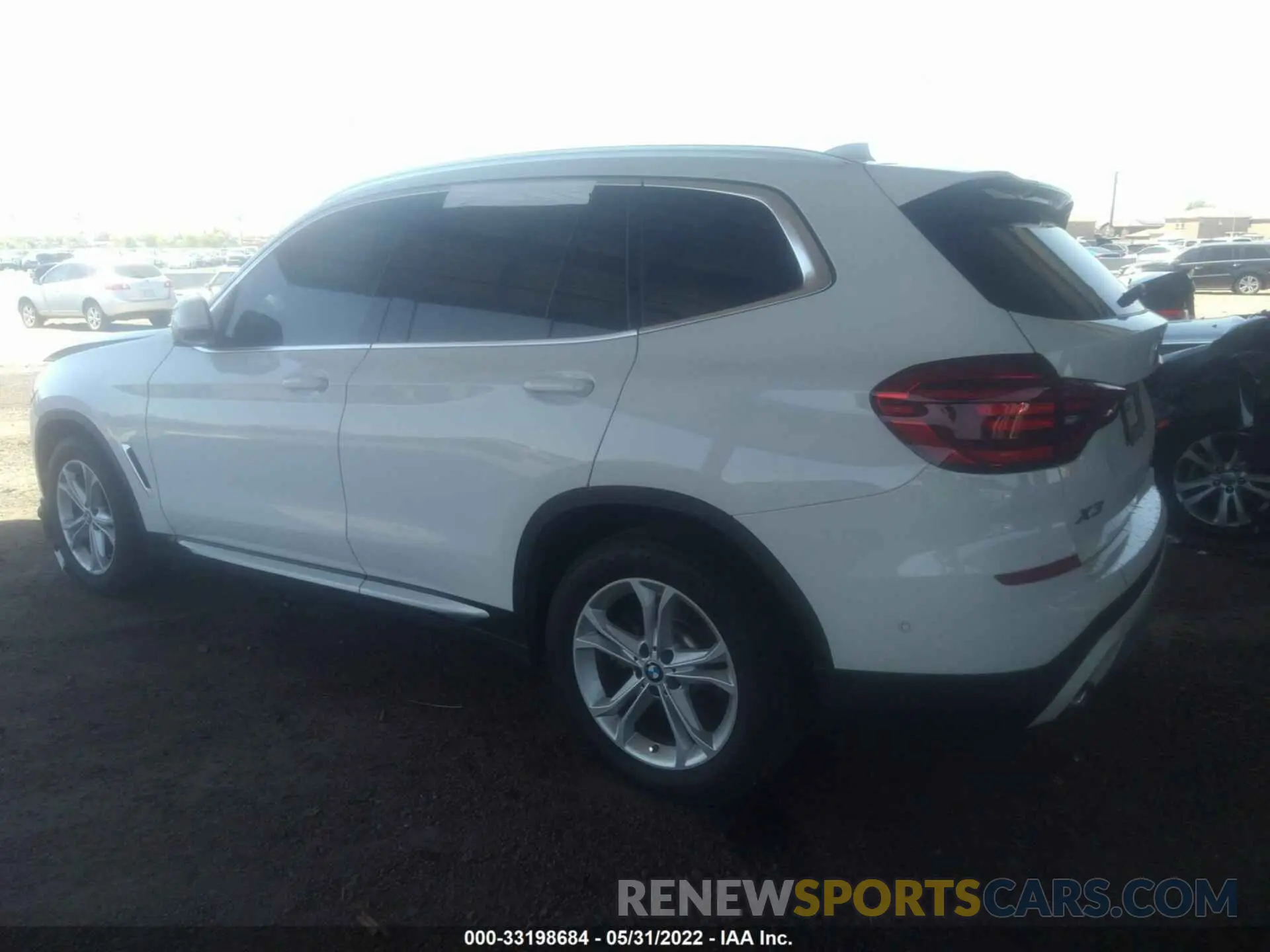 3 fotografías del automóvil dañado 5UXTY3C00L9B34138 BMW X3 2020