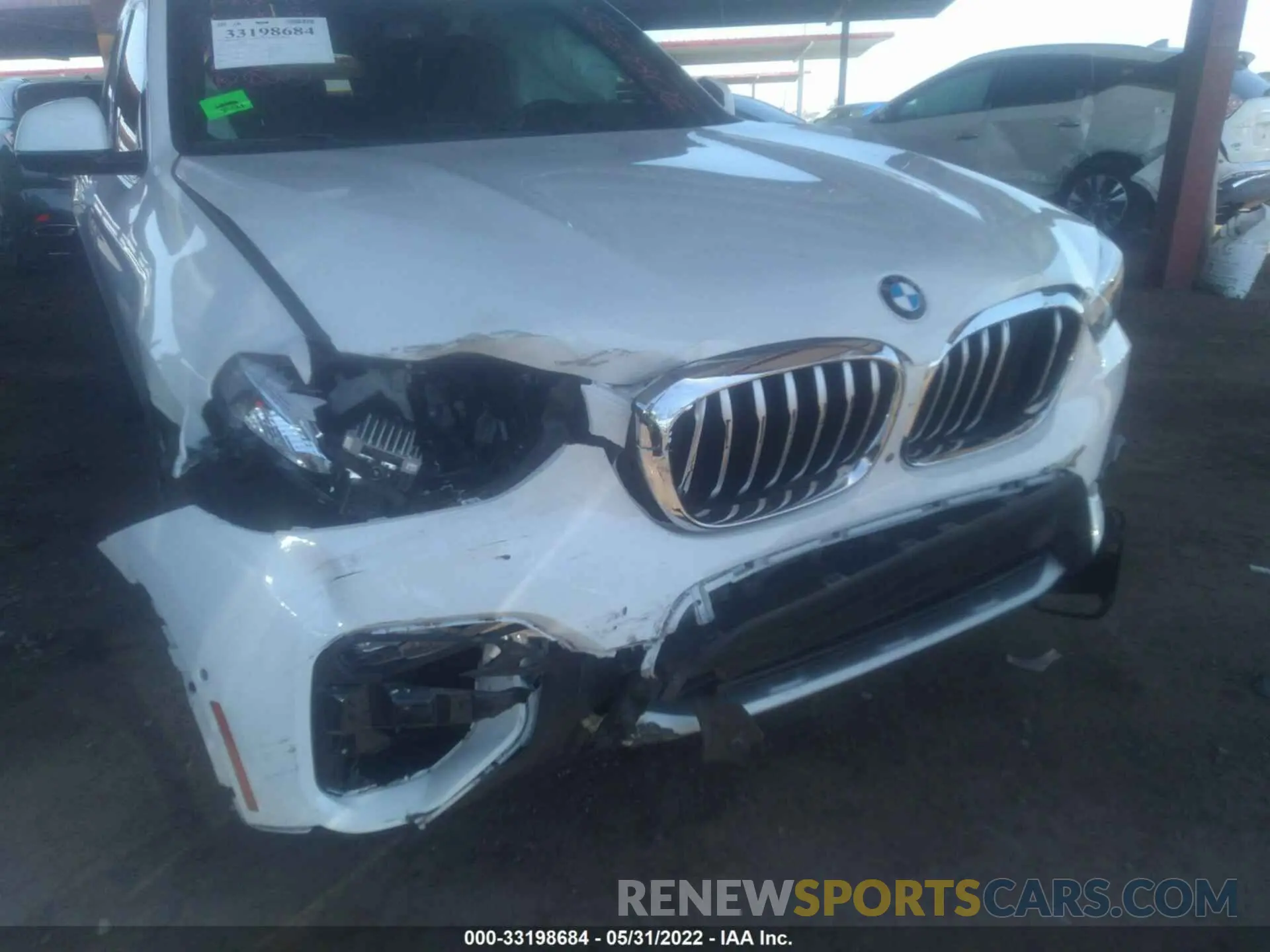 6 fotografías del automóvil dañado 5UXTY3C00L9B34138 BMW X3 2020