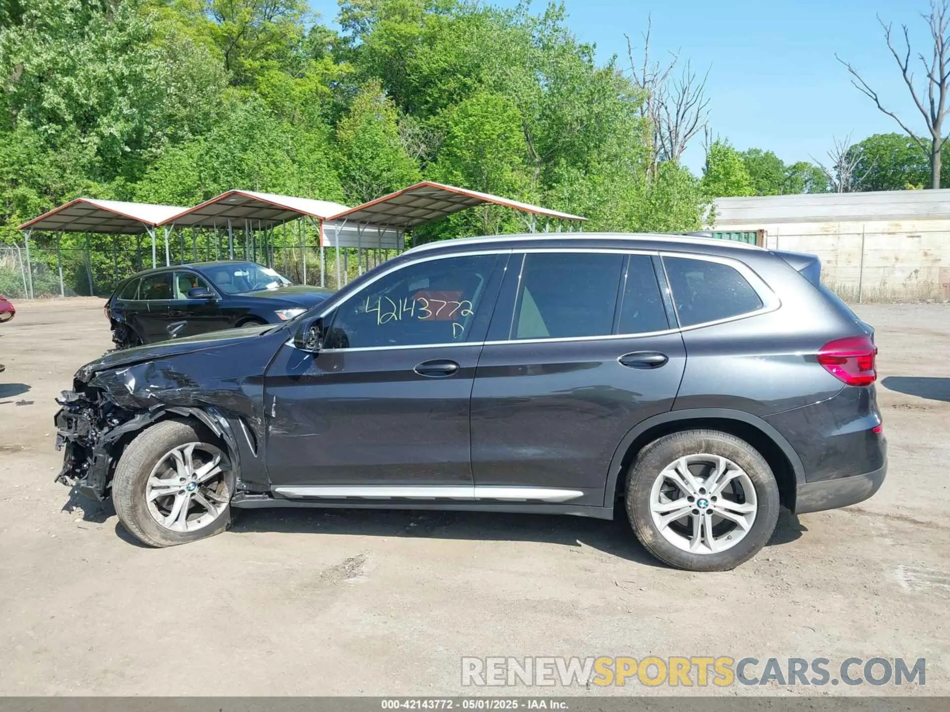 14 fotografías del automóvil dañado 5UXTY3C00L9B76499 BMW X3 2020