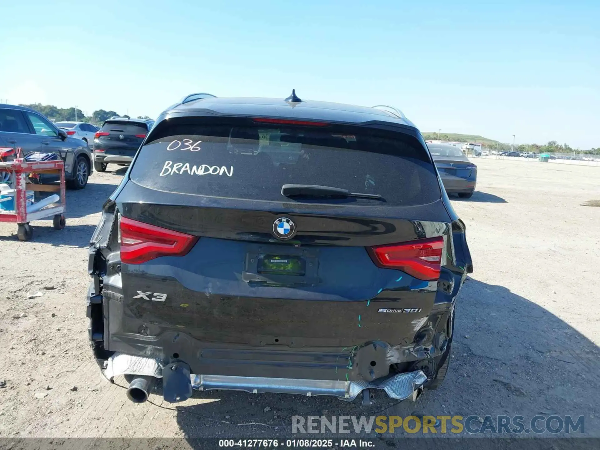 6 fotografías del automóvil dañado 5UXTY3C00L9D17247 BMW X3 2020