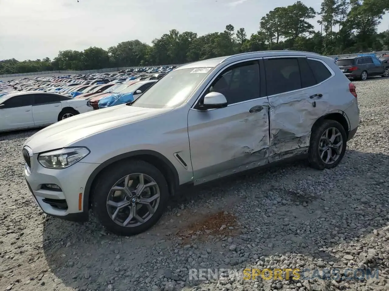 1 fotografías del automóvil dañado 5UXTY3C00L9D18642 BMW X3 2020