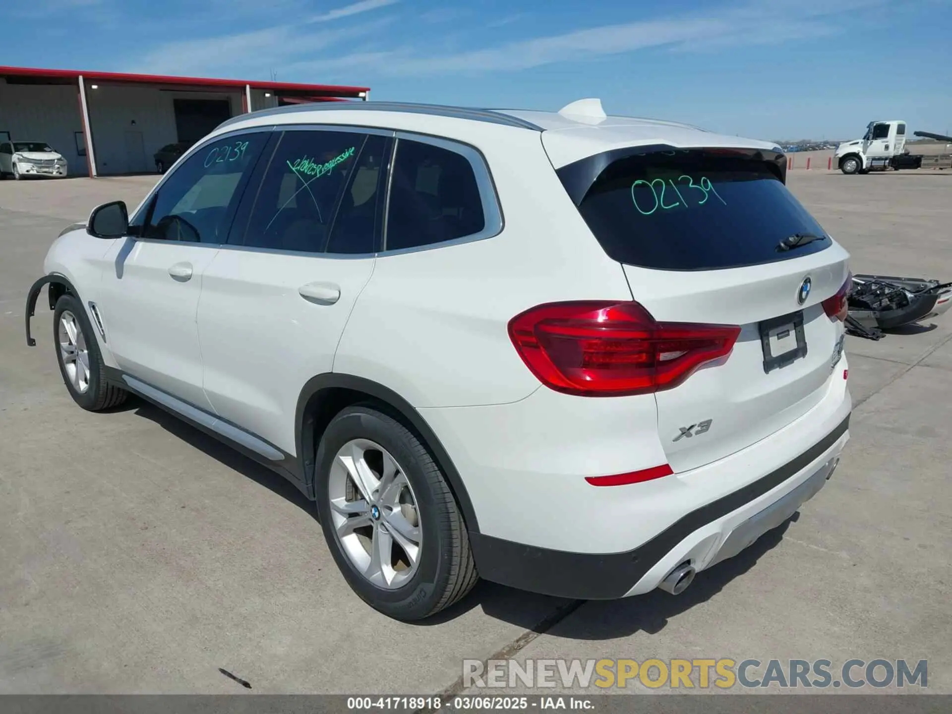 3 fotografías del automóvil dañado 5UXTY3C00LLU71540 BMW X3 2020