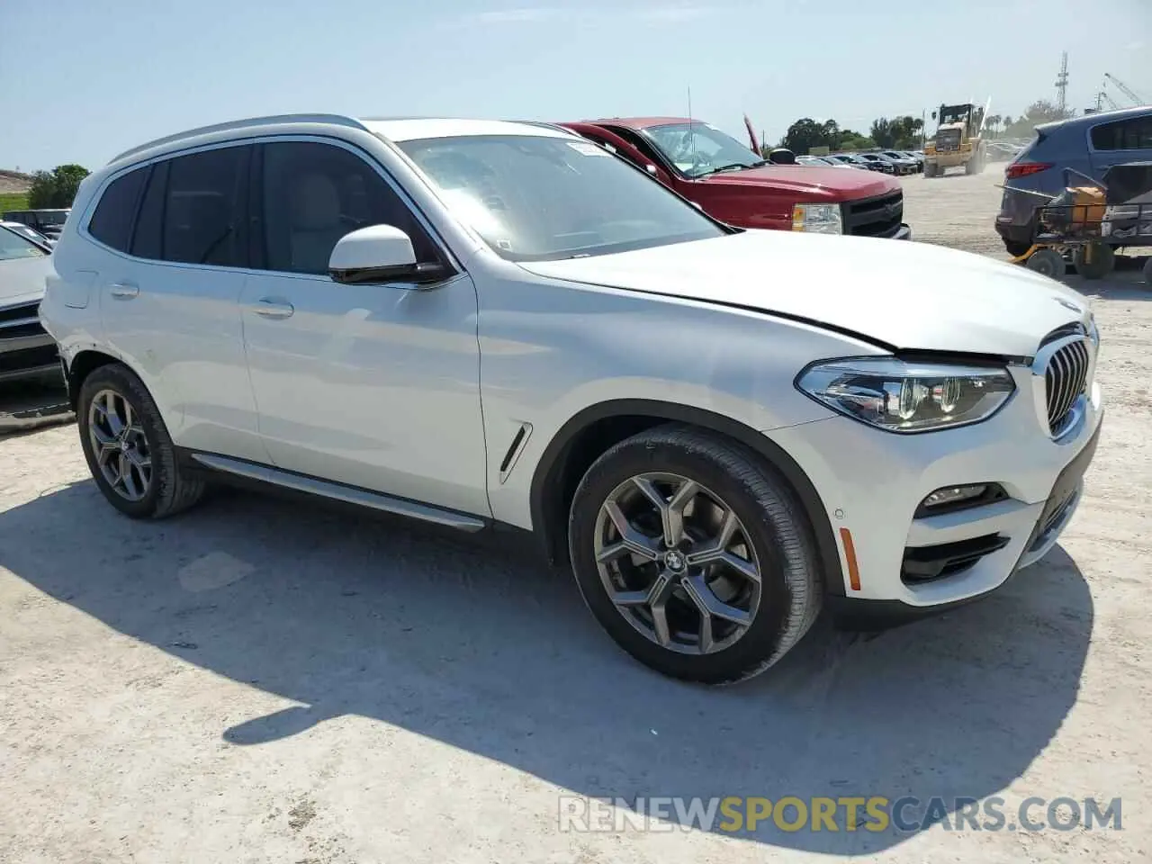 4 fotografías del automóvil dañado 5UXTY3C01L9C08778 BMW X3 2020