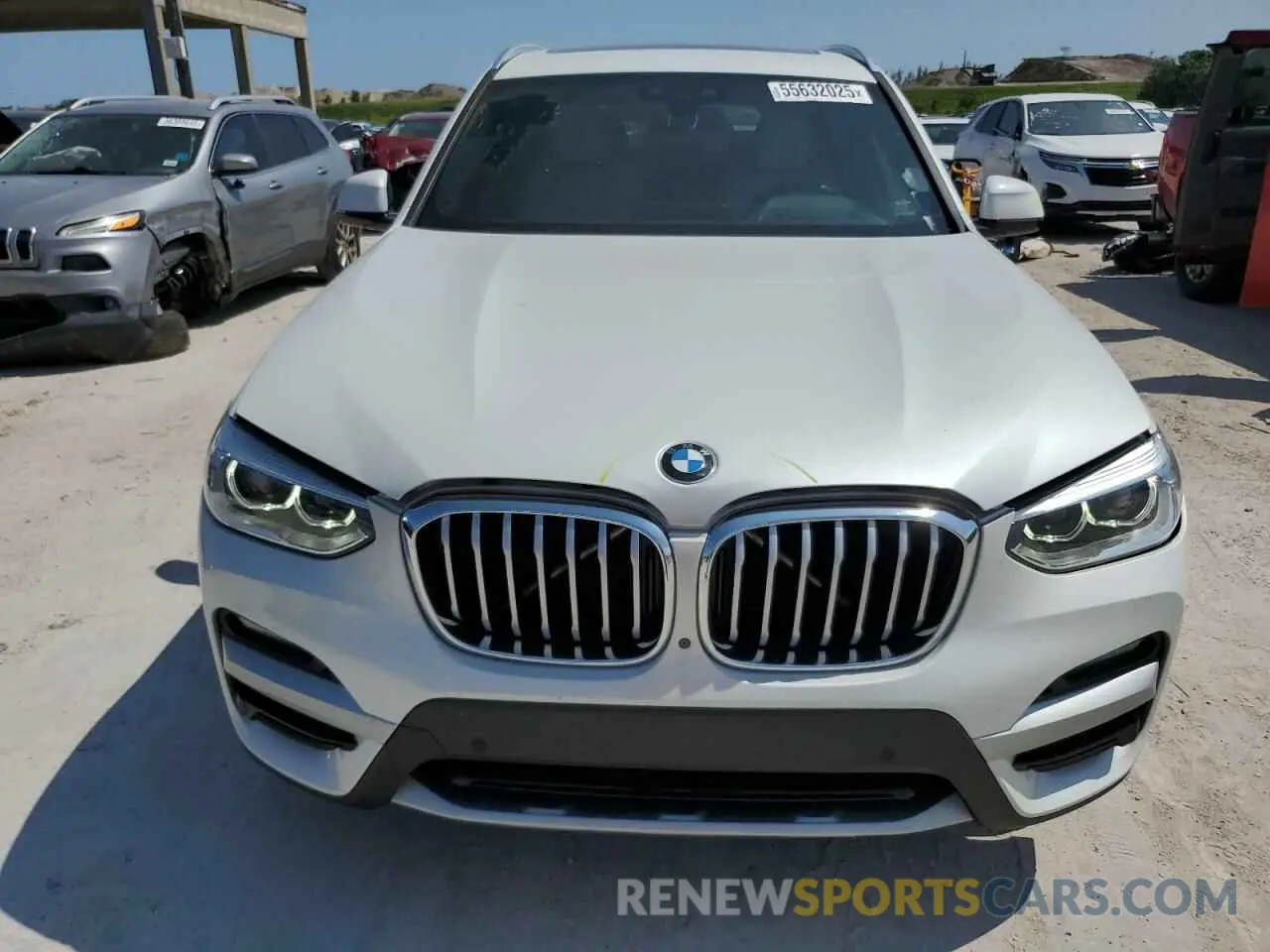 5 fotografías del automóvil dañado 5UXTY3C01L9C08778 BMW X3 2020