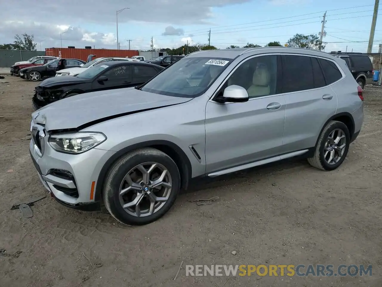 1 fotografías del automóvil dañado 5UXTY3C02L9D39248 BMW X3 2020