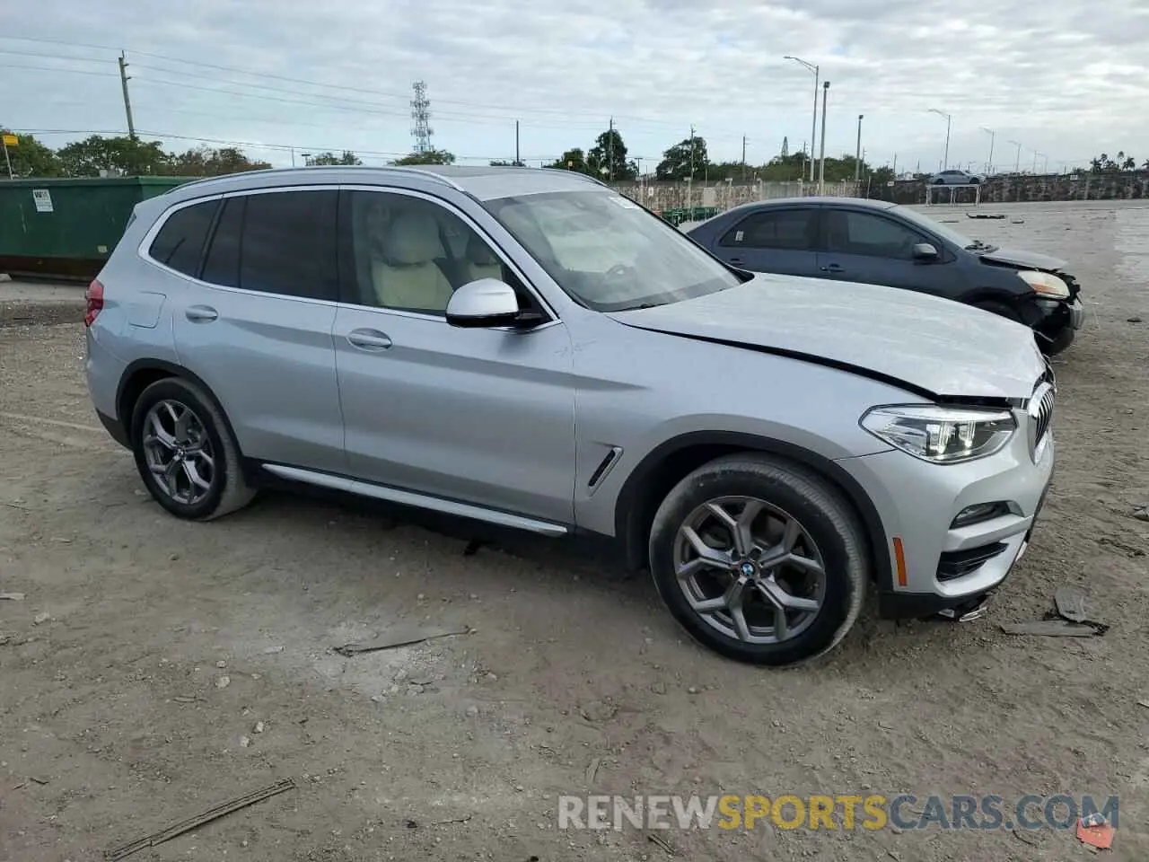 4 fotografías del automóvil dañado 5UXTY3C02L9D39248 BMW X3 2020