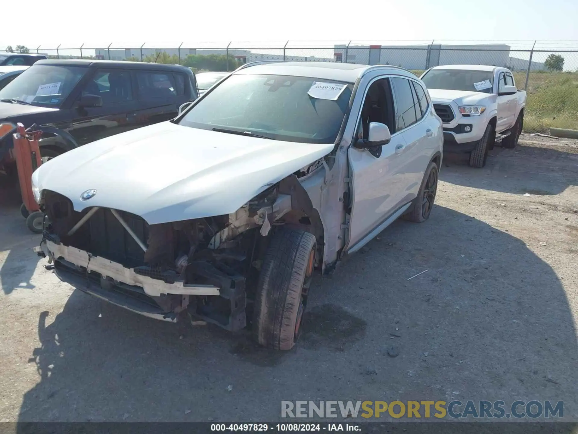2 fotografías del automóvil dañado 5UXTY3C02LLU72575 BMW X3 2020