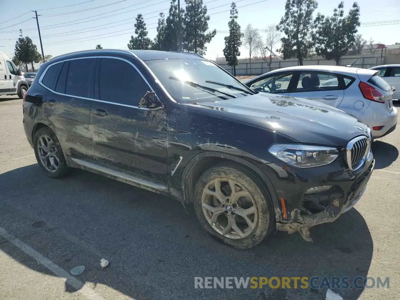4 fotografías del automóvil dañado 5UXTY3C03L9C81246 BMW X3 2020