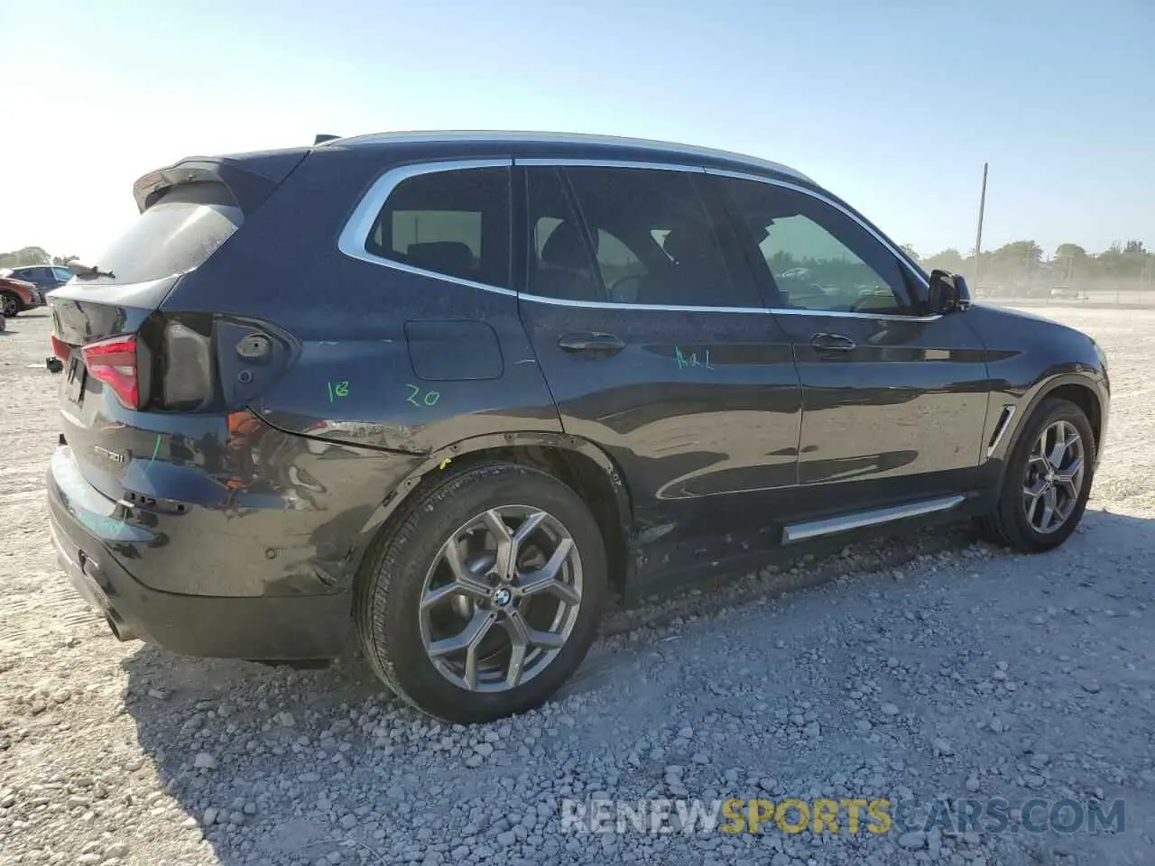 3 fotografías del automóvil dañado 5UXTY3C03L9D44524 BMW X3 2020
