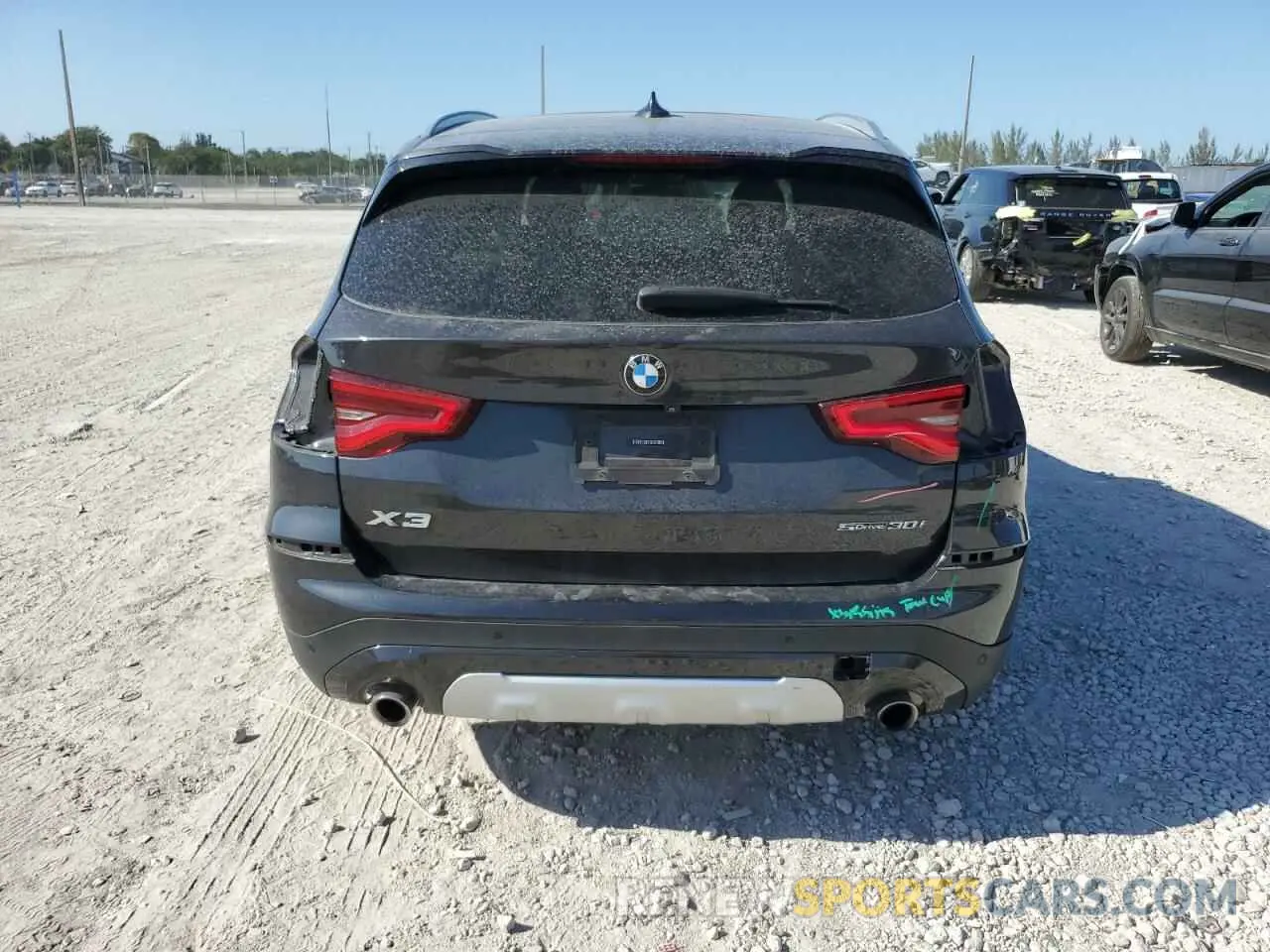 6 fotografías del automóvil dañado 5UXTY3C03L9D44524 BMW X3 2020