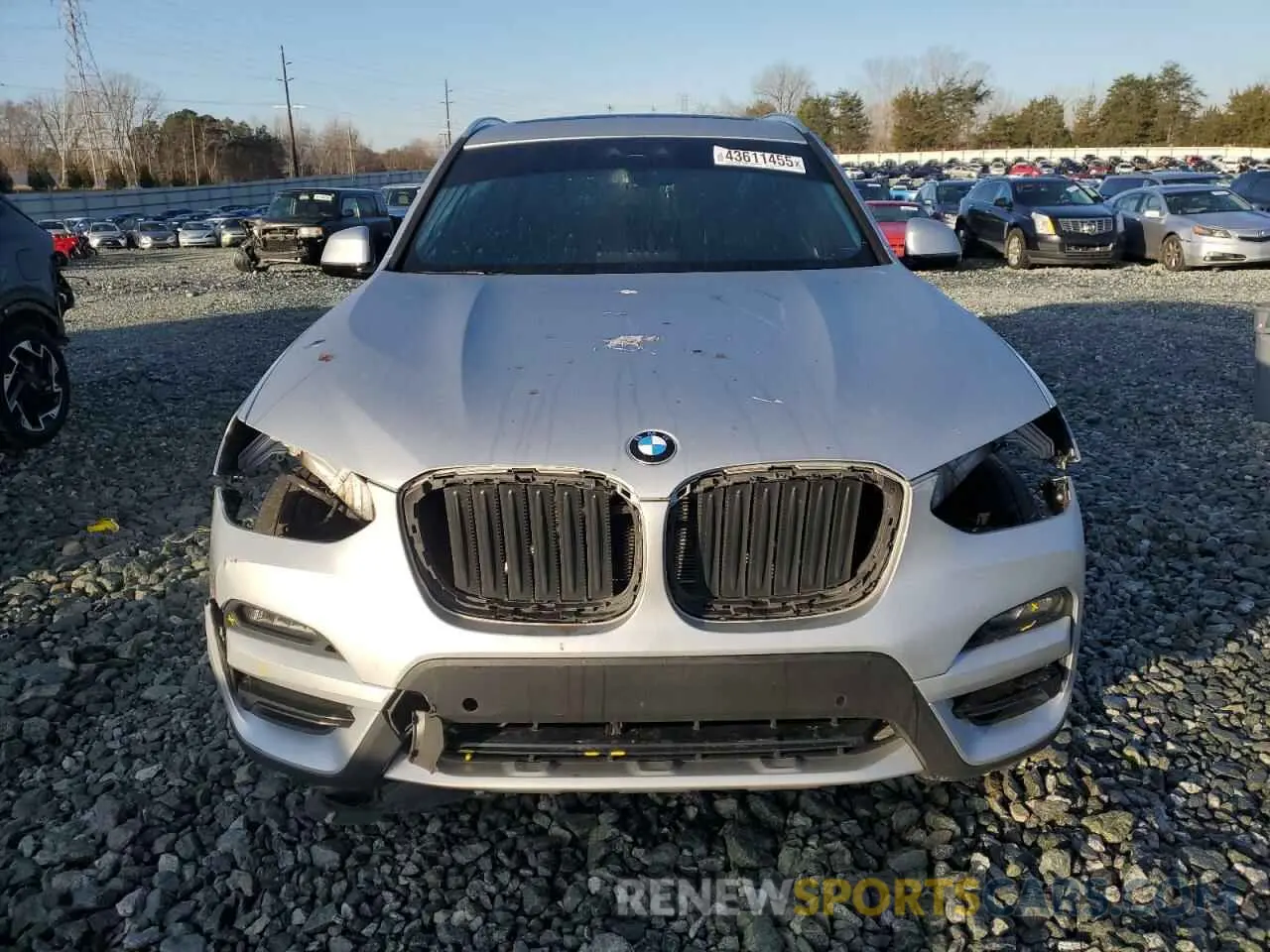5 fotografías del automóvil dañado 5UXTY3C03LLU70804 BMW X3 2020