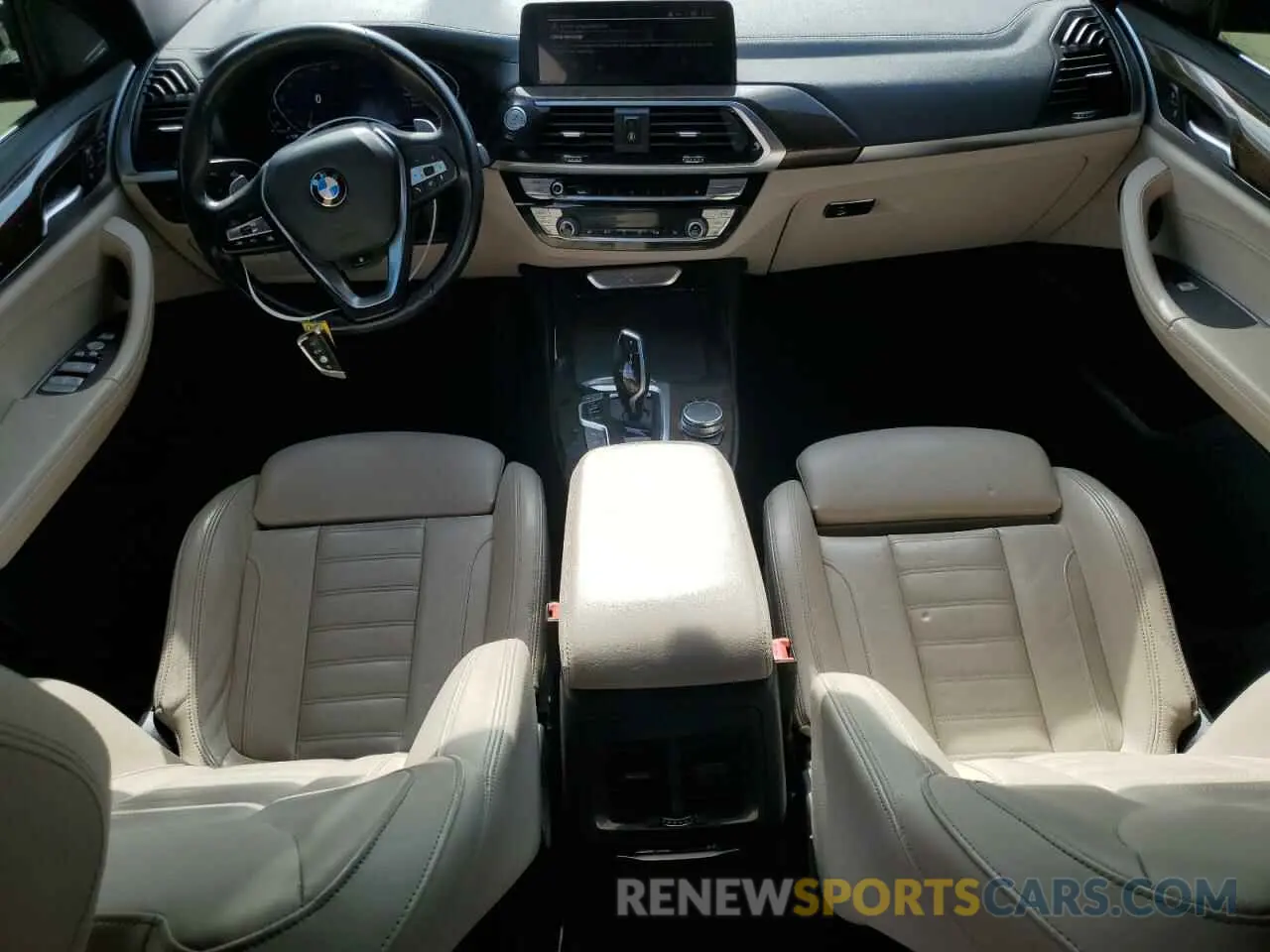 8 fotografías del automóvil dañado 5UXTY3C04L9B43778 BMW X3 2020