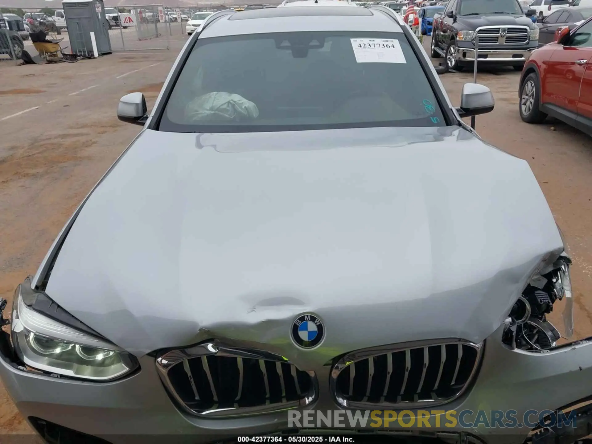 10 fotografías del automóvil dañado 5UXTY3C04L9C46134 BMW X3 2020