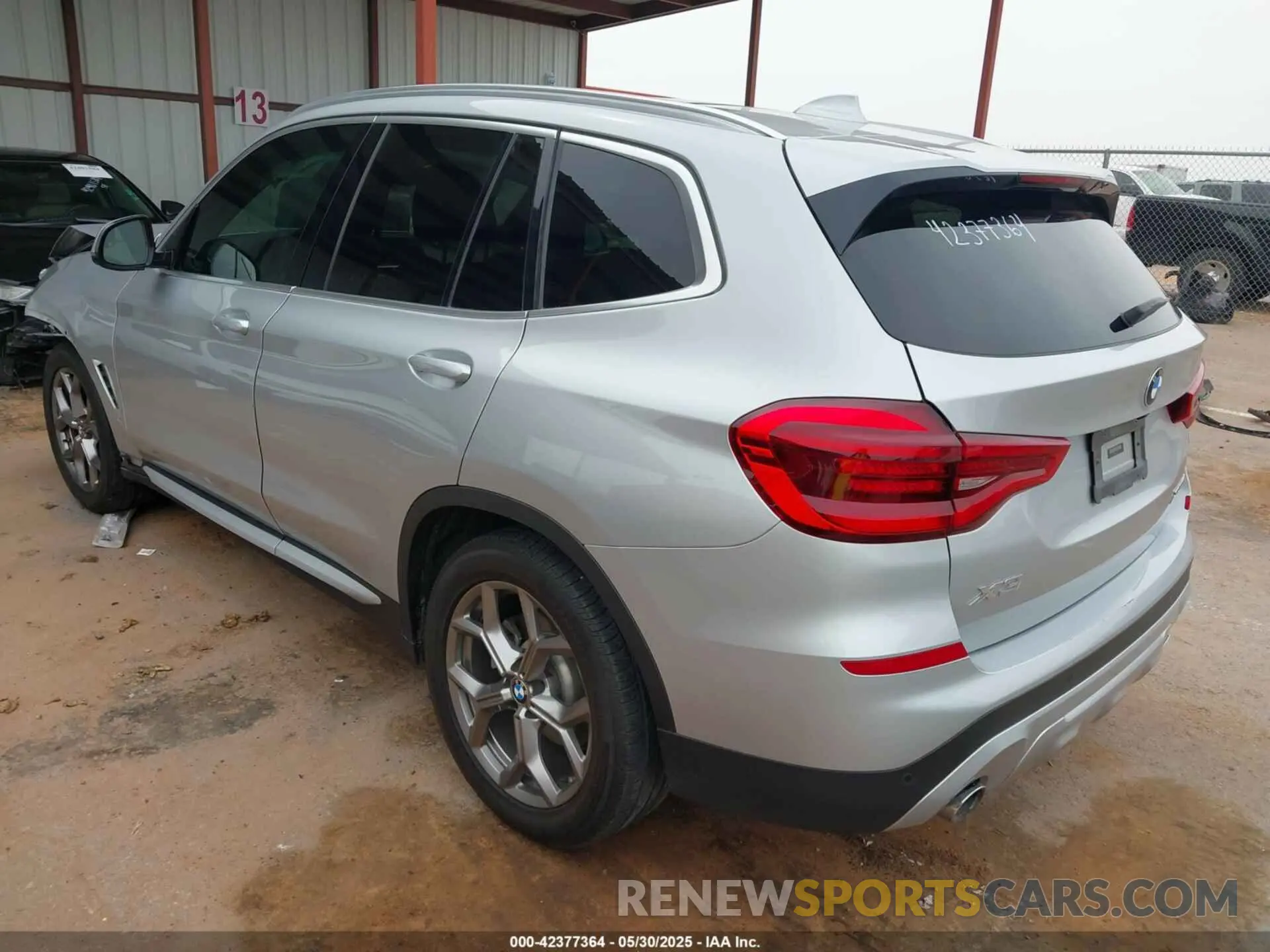 3 fotografías del automóvil dañado 5UXTY3C04L9C46134 BMW X3 2020