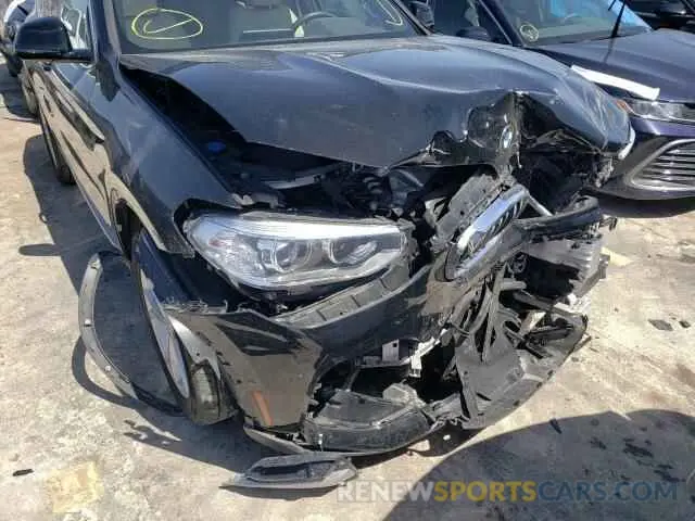 9 fotografías del automóvil dañado 5UXTY3C04L9D09085 BMW X3 2020