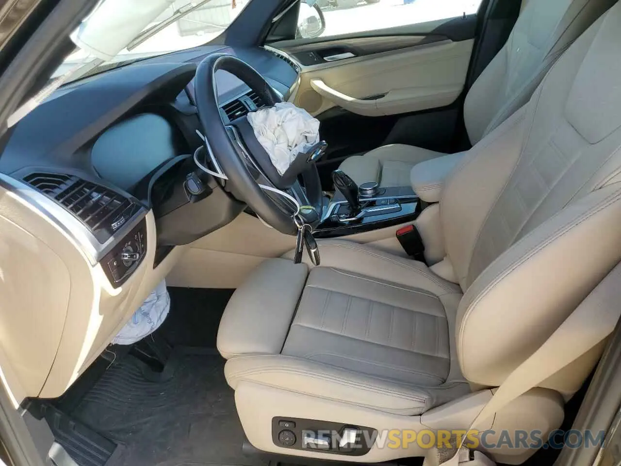7 fotografías del automóvil dañado 5UXTY3C04L9D25223 BMW X3 2020