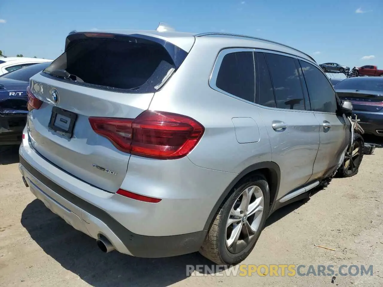 3 fotografías del automóvil dañado 5UXTY3C05L9B59567 BMW X3 2020