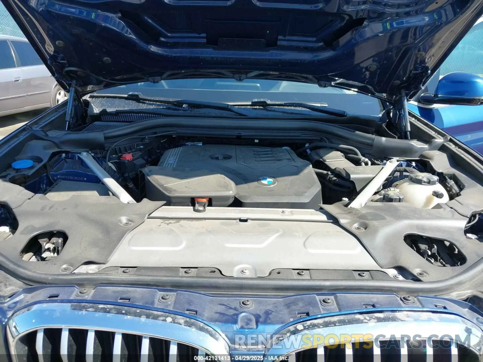 10 fotografías del automóvil dañado 5UXTY3C05L9D42497 BMW X3 2020