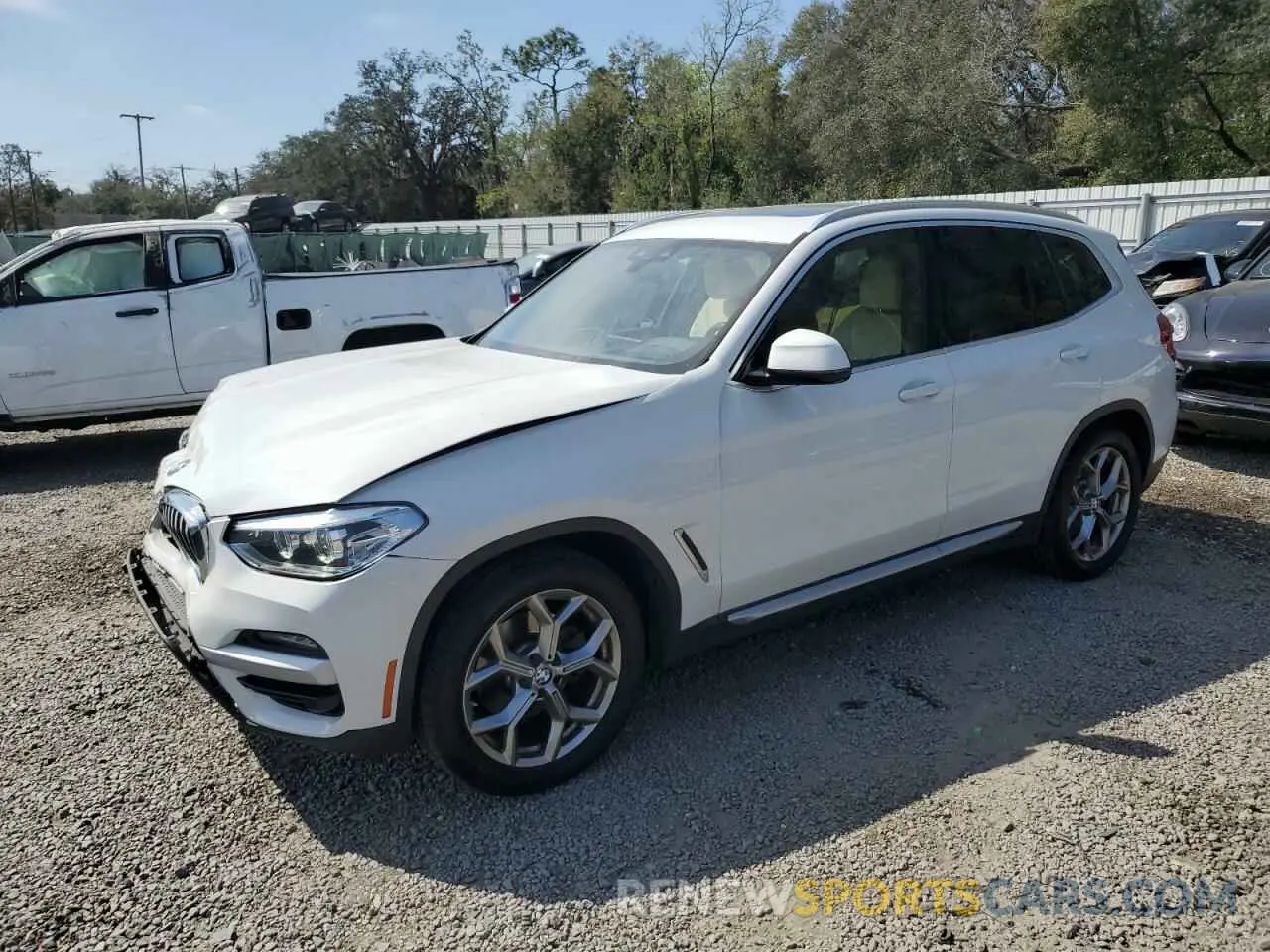 1 fotografías del automóvil dañado 5UXTY3C05L9D58537 BMW X3 2020