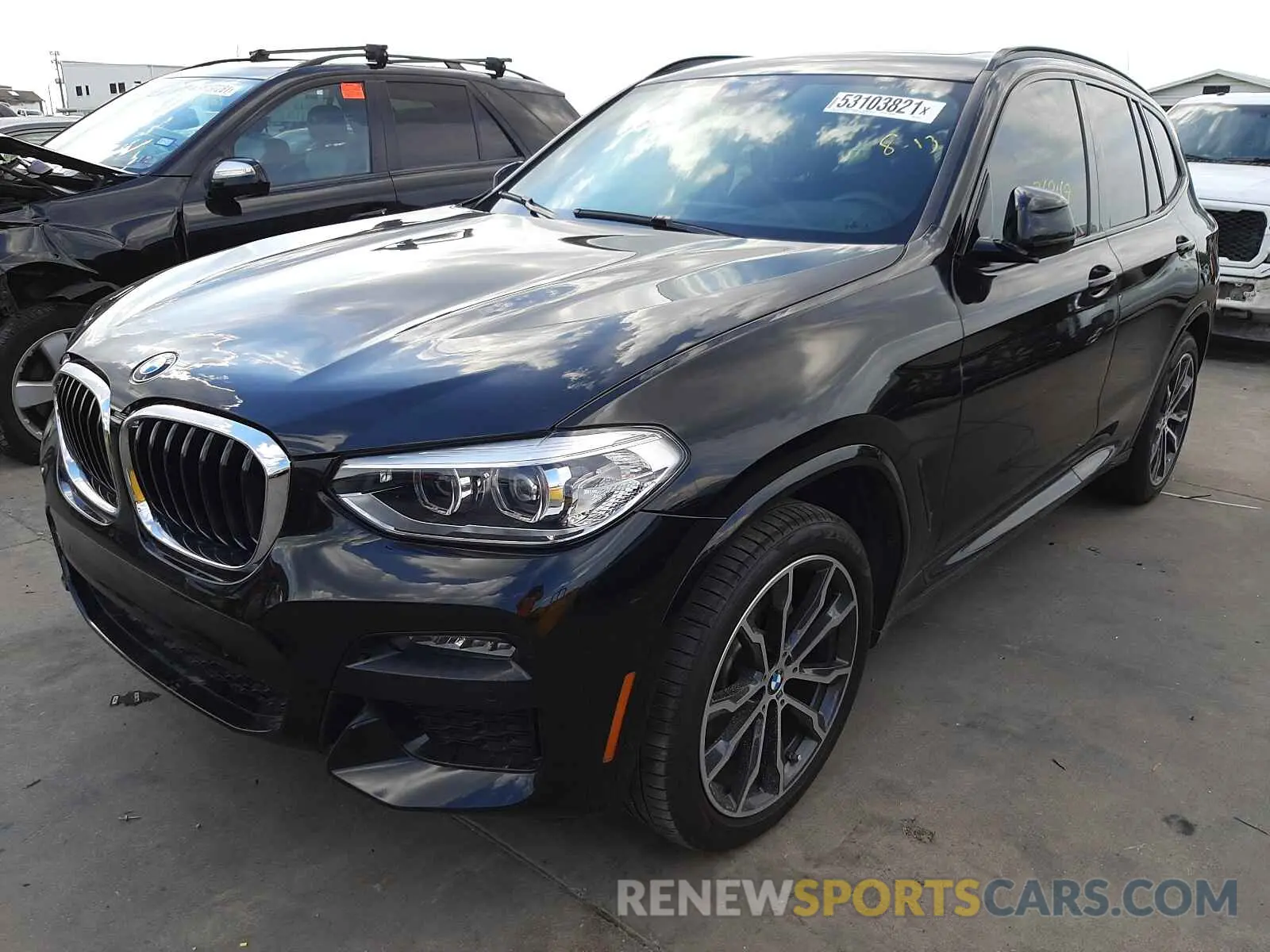 2 fotografías del automóvil dañado 5UXTY3C05LLE54753 BMW X3 2020