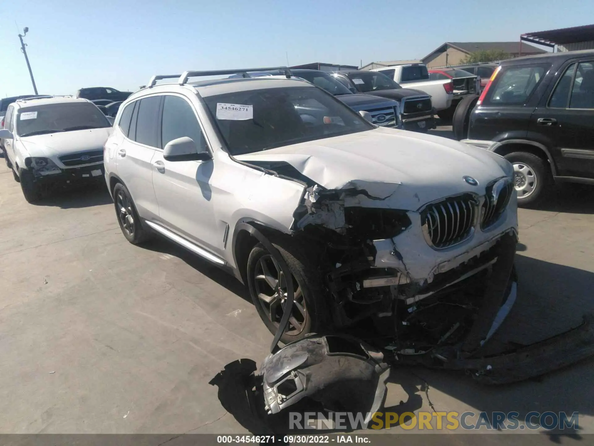 1 fotografías del automóvil dañado 5UXTY3C06L9C99000 BMW X3 2020