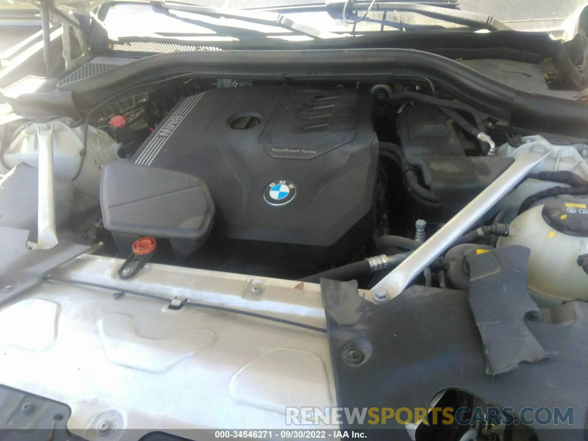 10 fotografías del automóvil dañado 5UXTY3C06L9C99000 BMW X3 2020