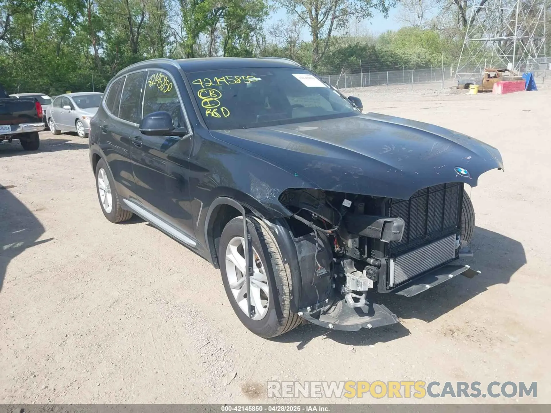 1 fotografías del automóvil dañado 5UXTY3C06LLU69498 BMW X3 2020