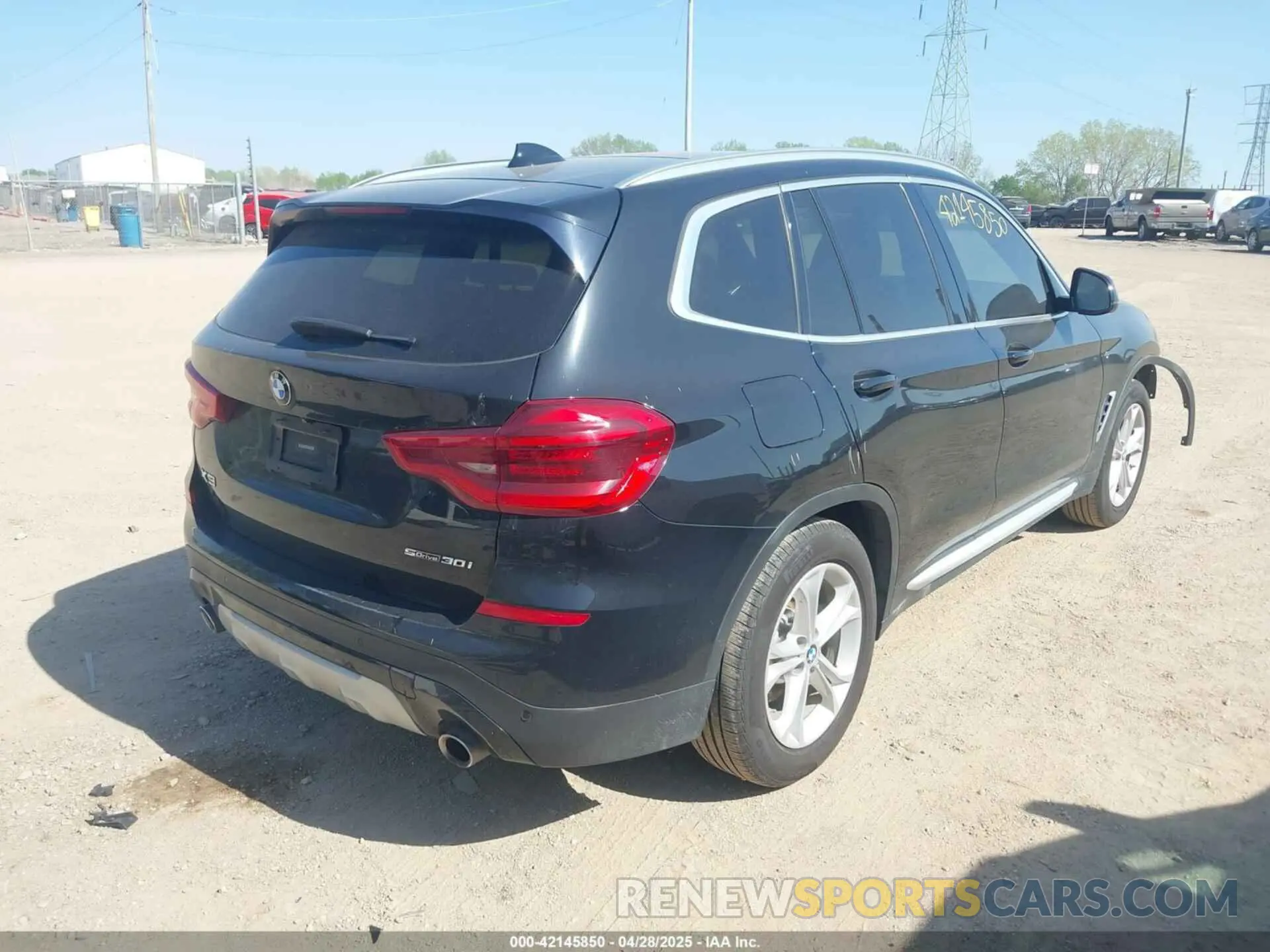 4 fotografías del automóvil dañado 5UXTY3C06LLU69498 BMW X3 2020