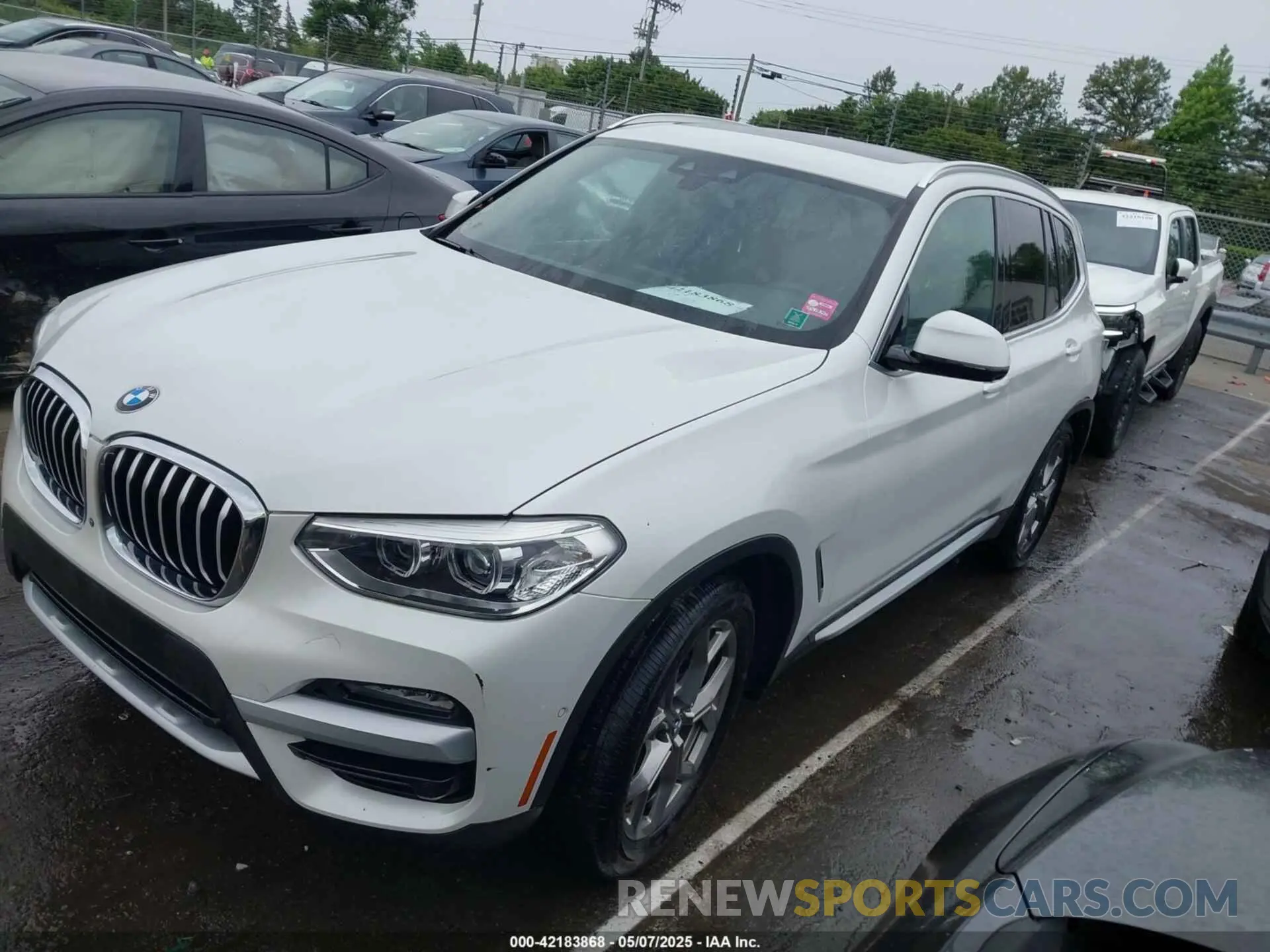 2 fotografías del automóvil dañado 5UXTY3C07L9B58551 BMW X3 2020