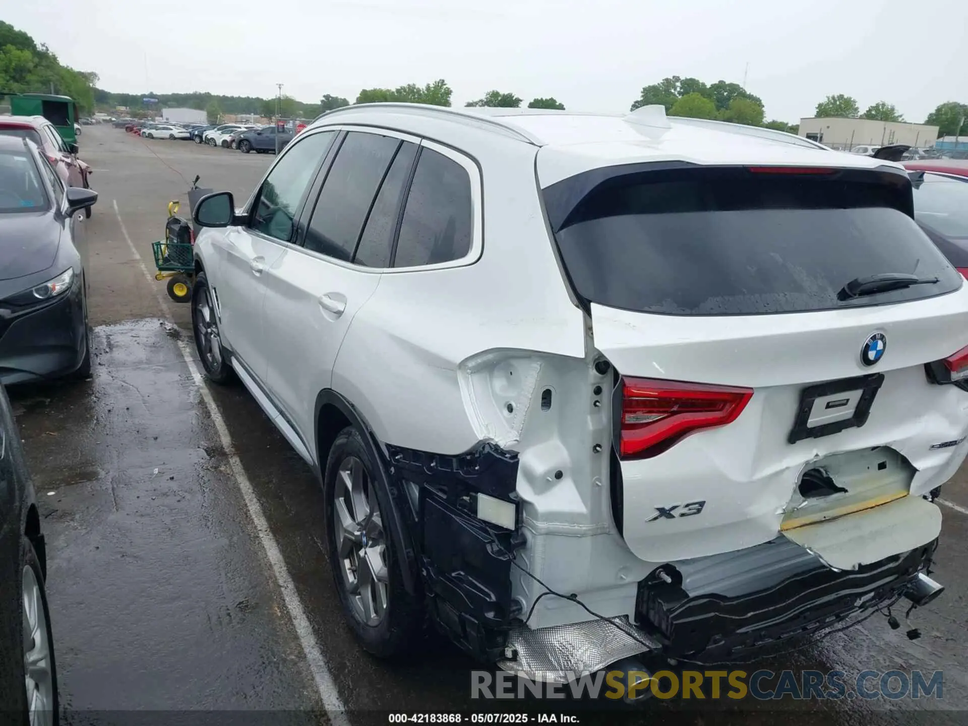 3 fotografías del automóvil dañado 5UXTY3C07L9B58551 BMW X3 2020
