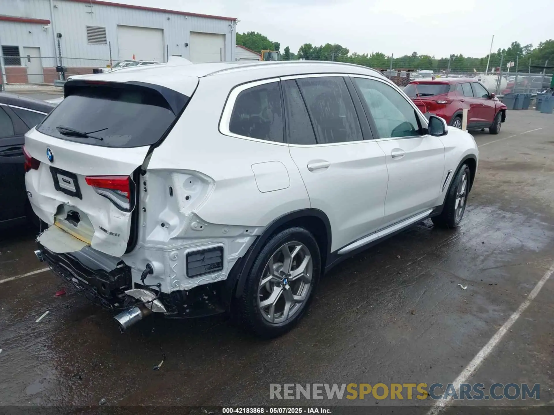 4 fotografías del automóvil dañado 5UXTY3C07L9B58551 BMW X3 2020