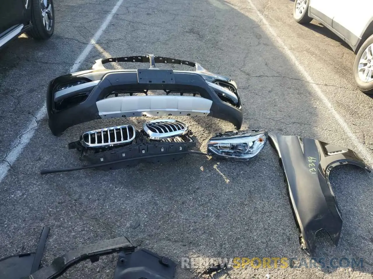 13 fotografías del automóvil dañado 5UXTY3C07L9C41414 BMW X3 2020