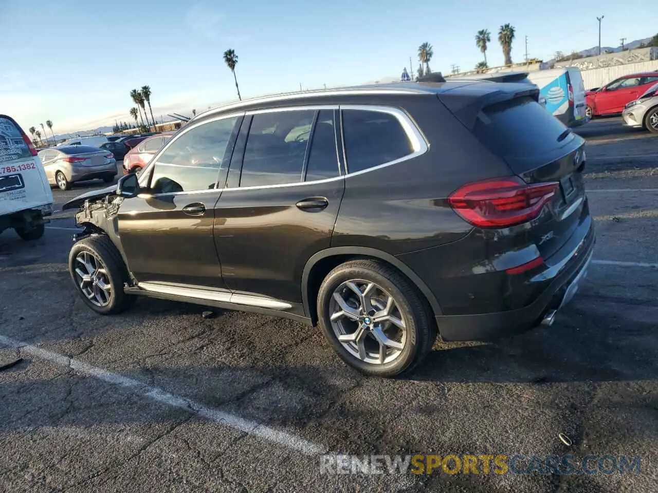2 fotografías del automóvil dañado 5UXTY3C07L9C41414 BMW X3 2020