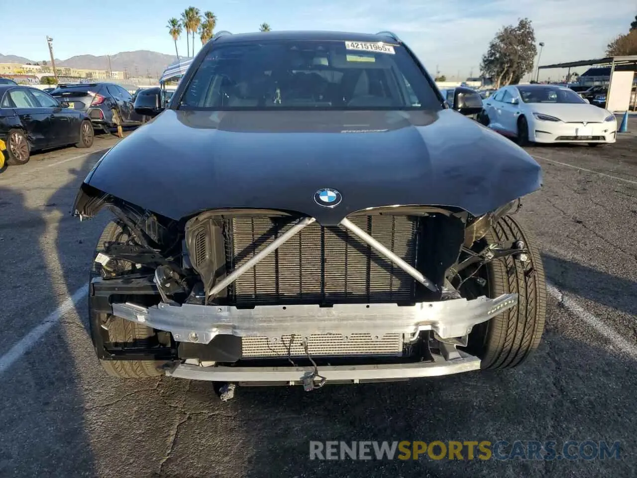 5 fotografías del automóvil dañado 5UXTY3C07L9C41414 BMW X3 2020