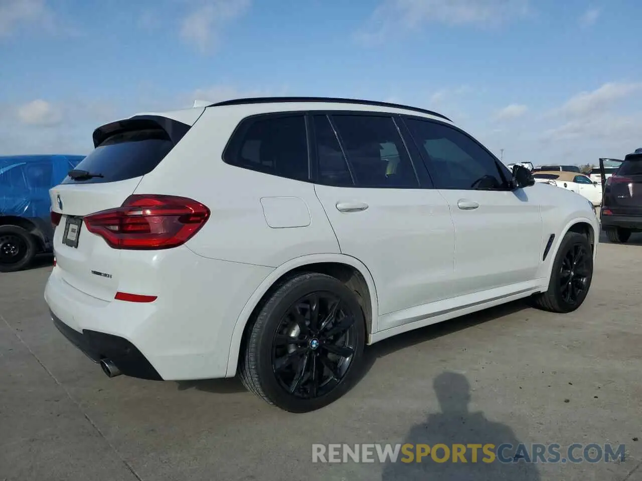3 fotografías del automóvil dañado 5UXTY3C07L9C47794 BMW X3 2020
