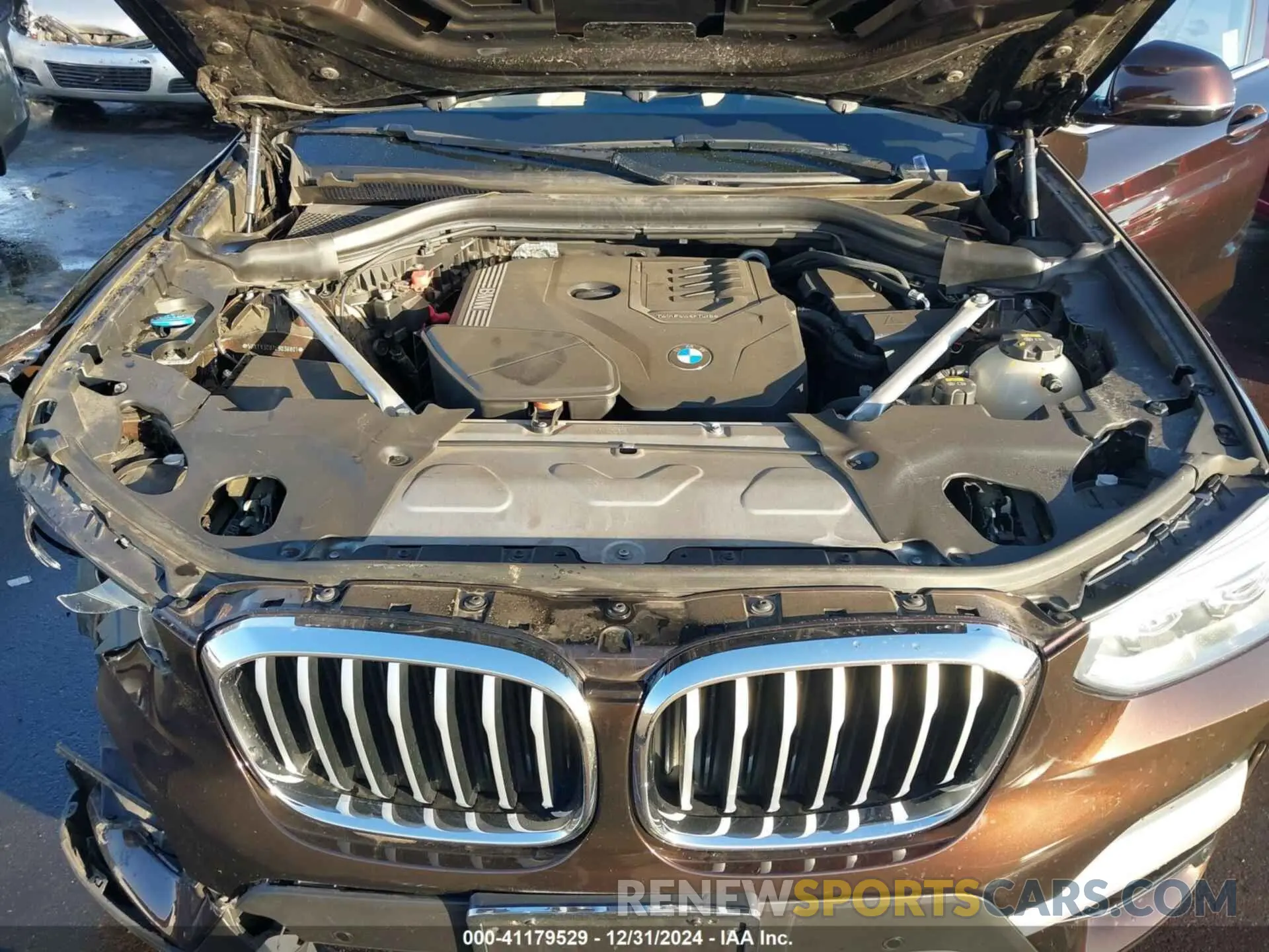 10 fotografías del automóvil dañado 5UXTY3C07L9D36801 BMW X3 2020