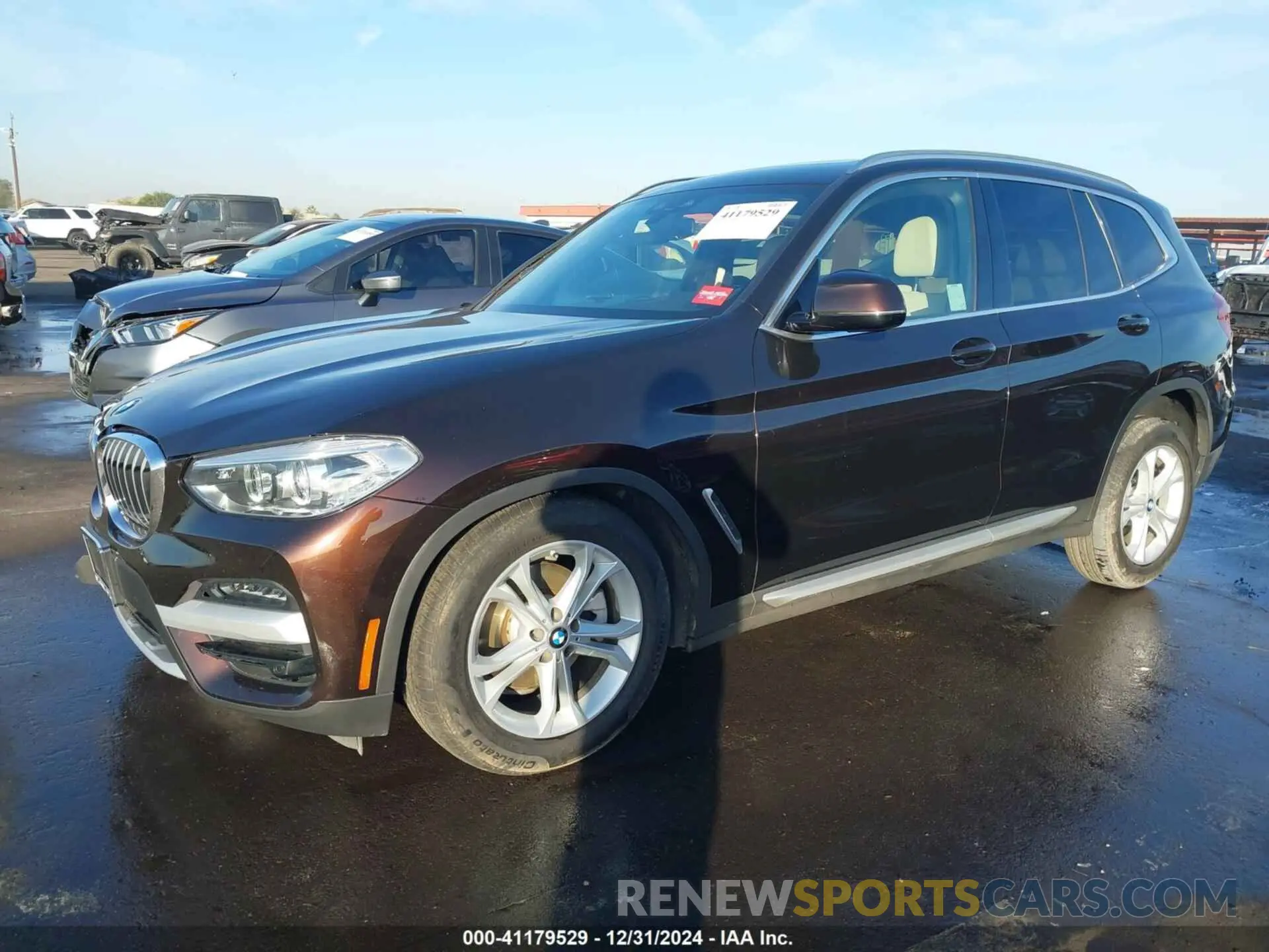 2 fotografías del automóvil dañado 5UXTY3C07L9D36801 BMW X3 2020