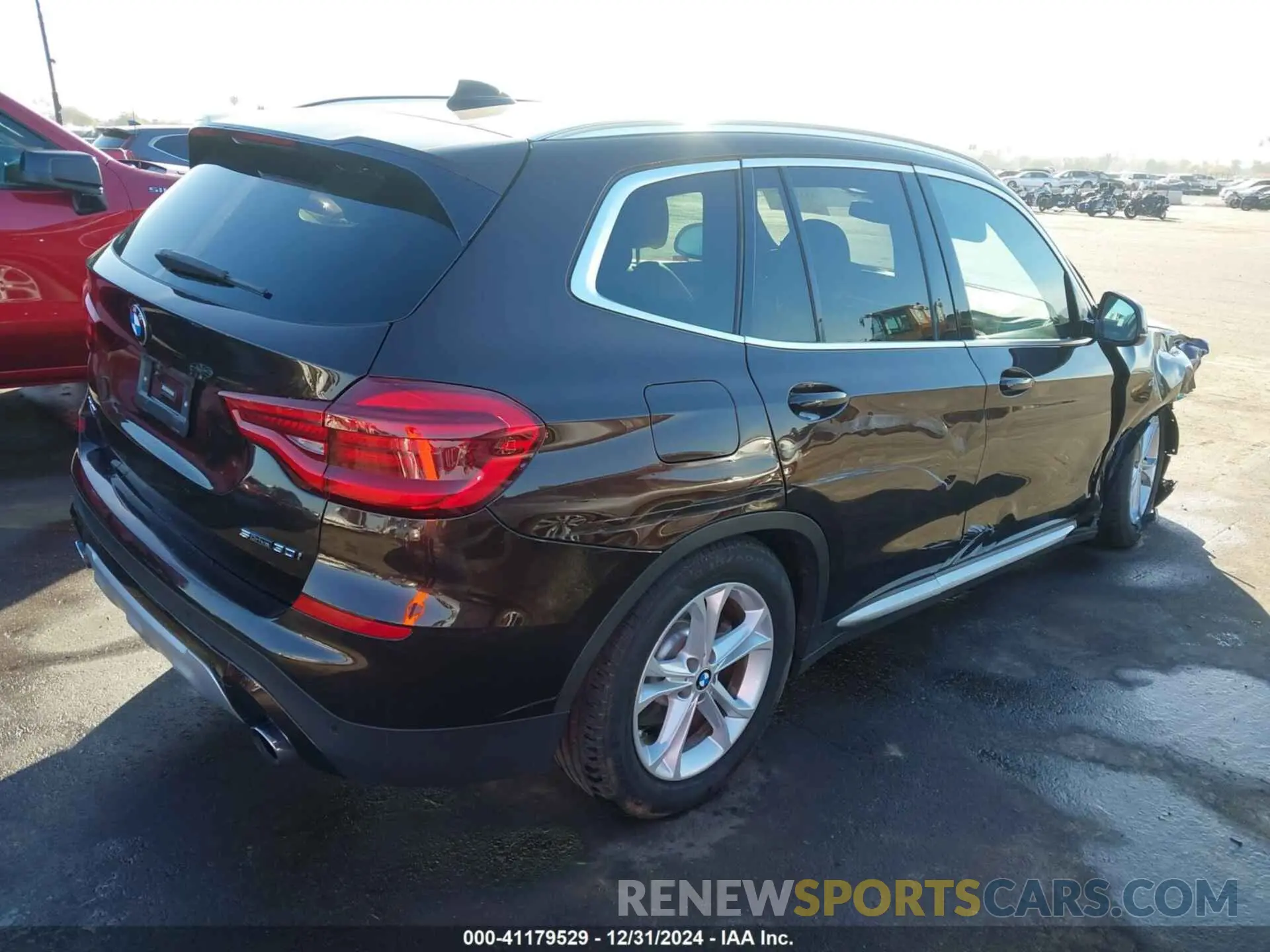 4 fotografías del automóvil dañado 5UXTY3C07L9D36801 BMW X3 2020