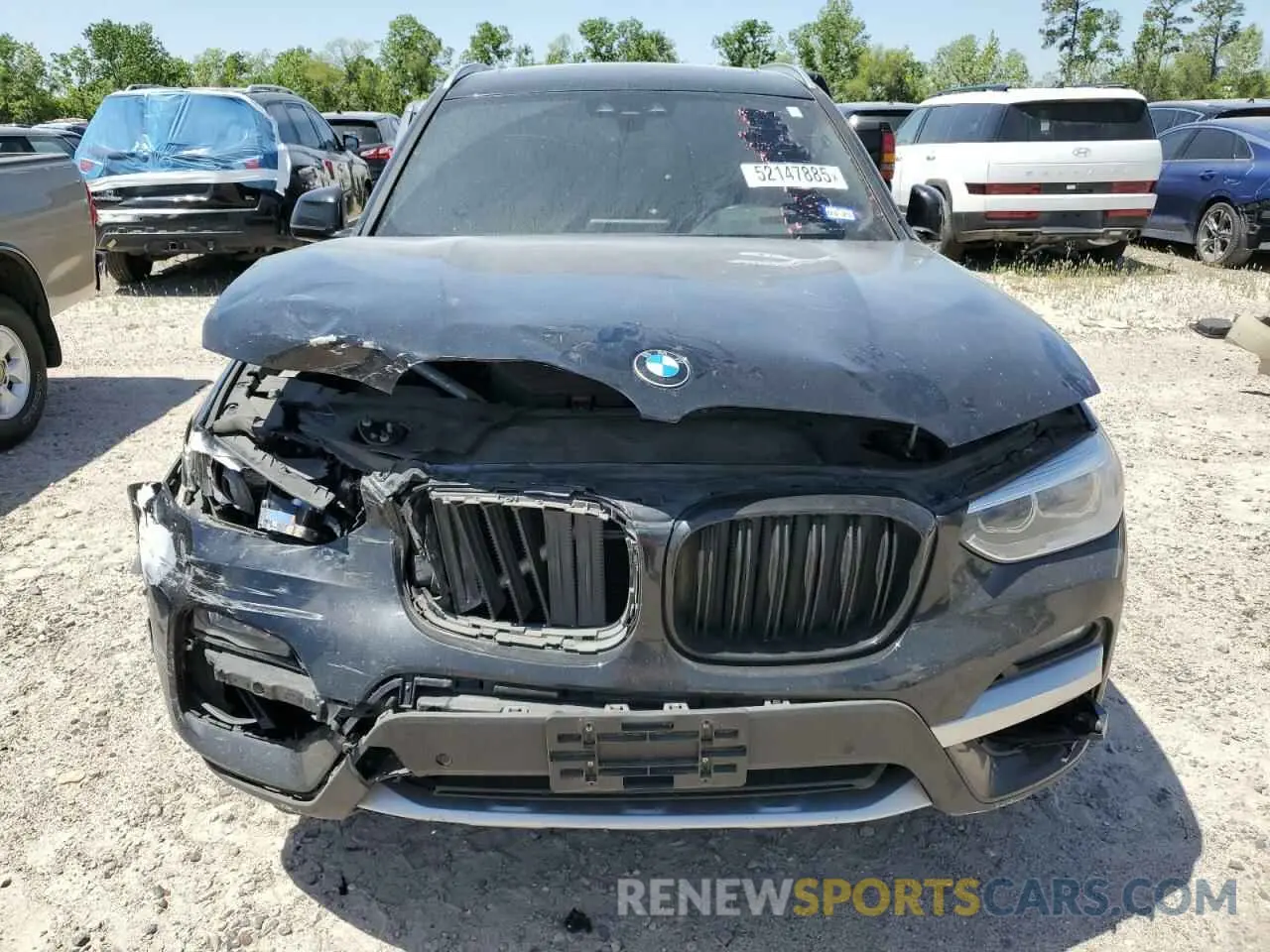5 fotografías del automóvil dañado 5UXTY3C08L9B57764 BMW X3 2020