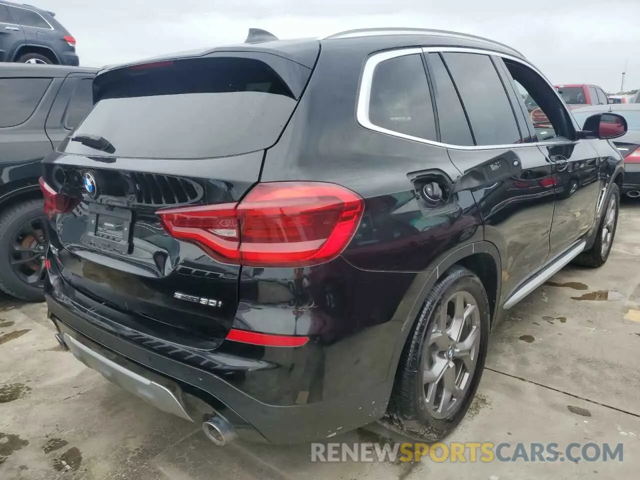 4 fotografías del automóvil dañado 5UXTY3C08L9C59100 BMW X3 2020