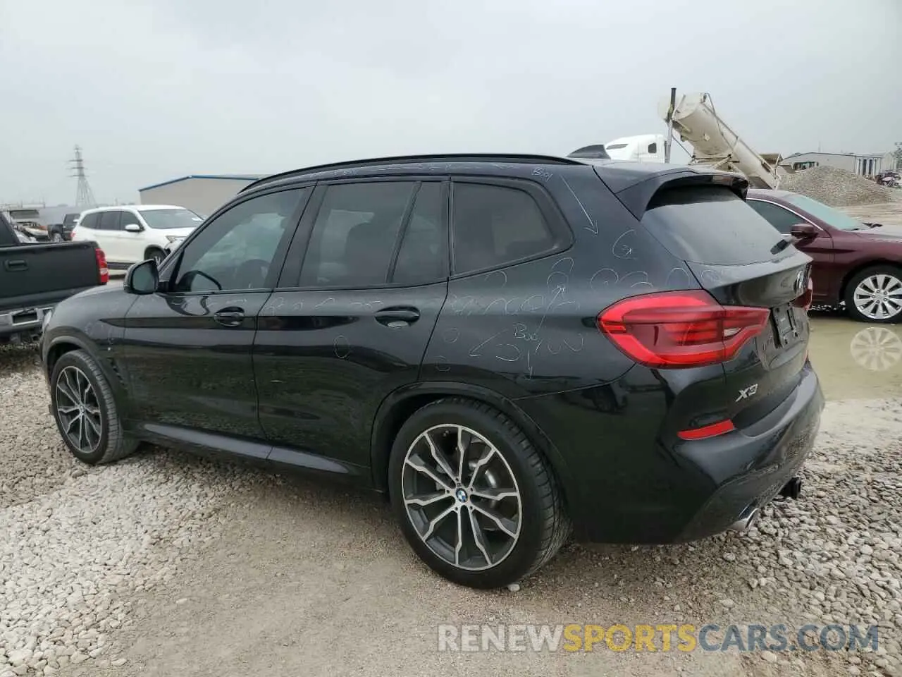 2 fotografías del automóvil dañado 5UXTY3C08L9C80450 BMW X3 2020